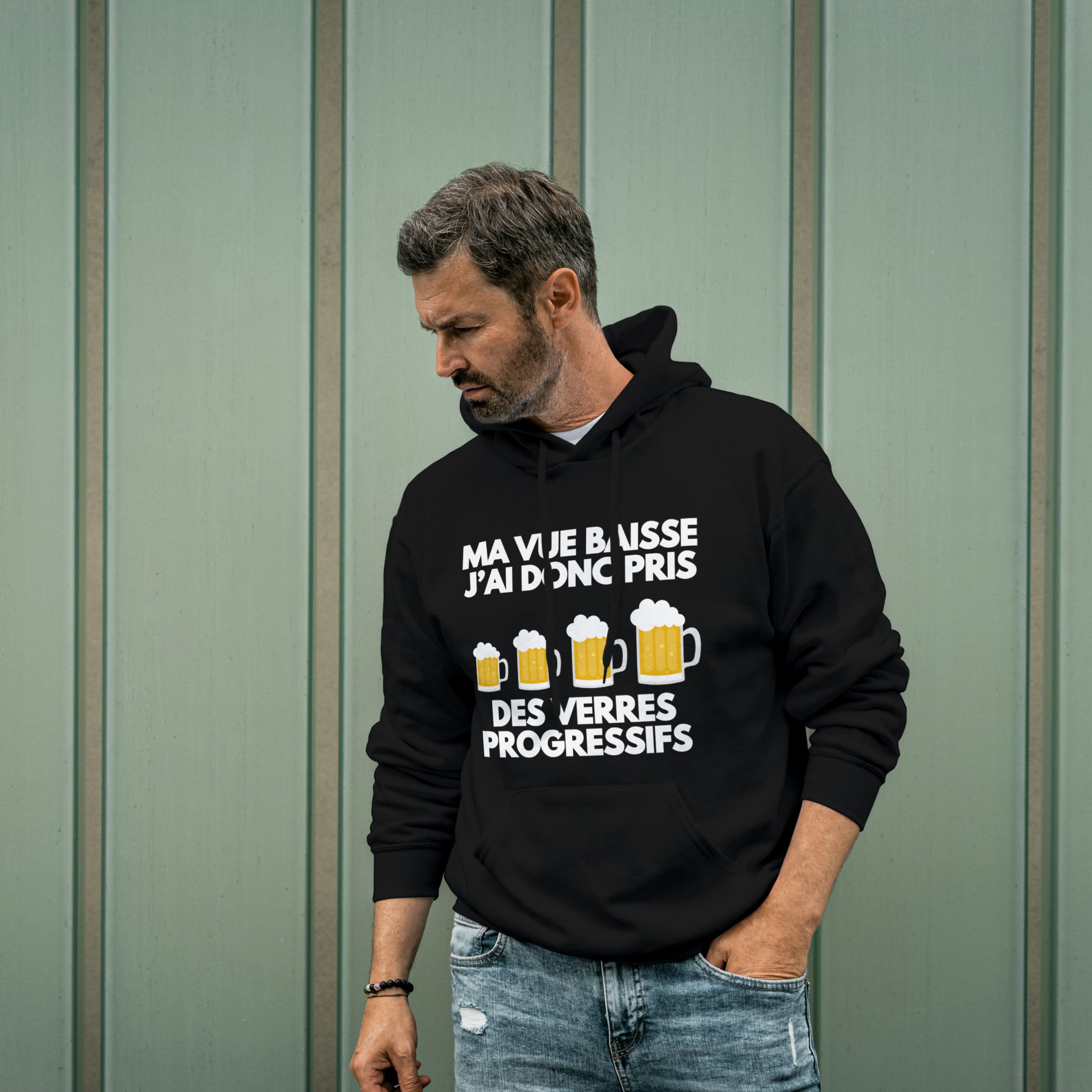 Sweat à capuche Bière French Humour