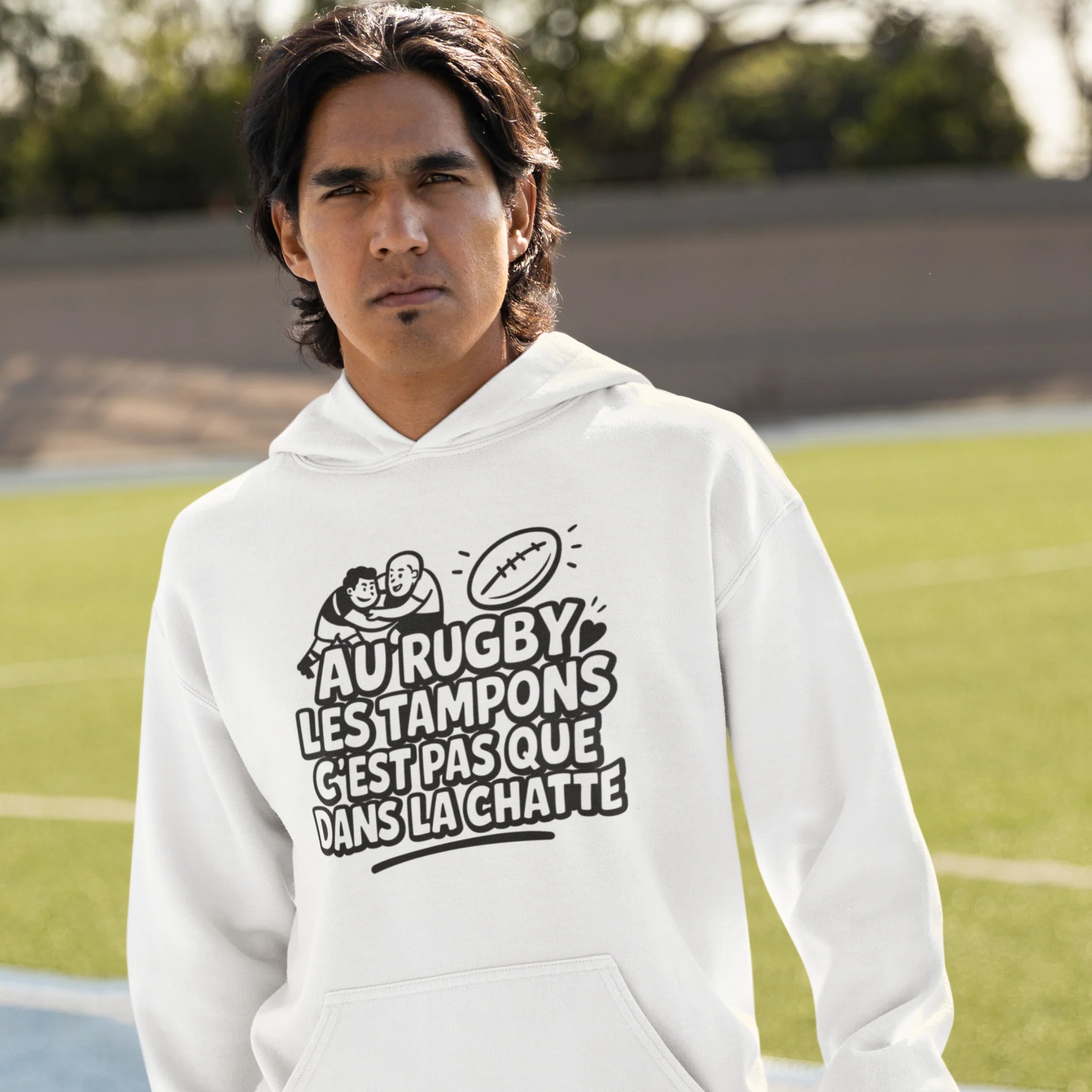 Sweat à capuche Rugby