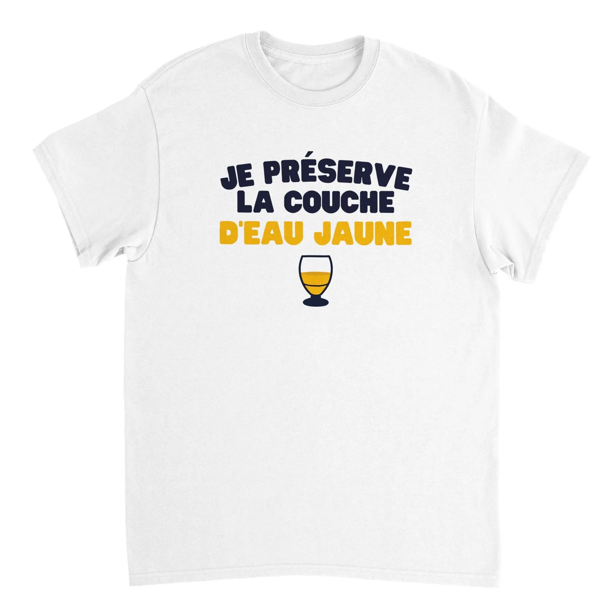 T-shirt Pastis "Je préserve la couche d'eau jaune" | Mixte.