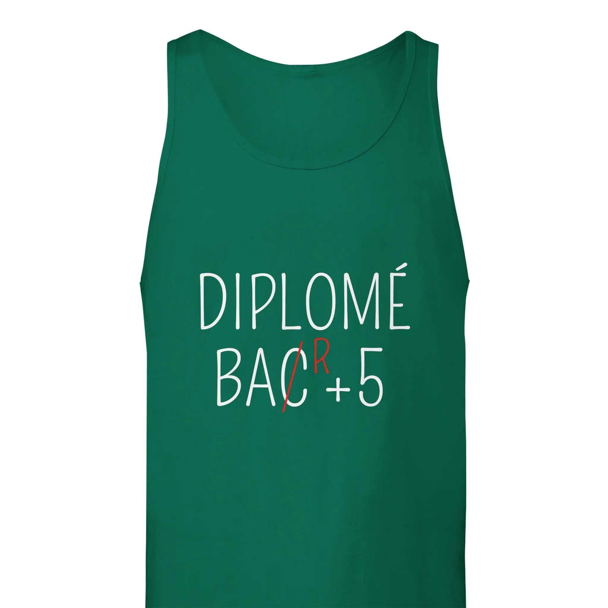 Débardeur Apéro "Diplômé Bar+5" | Mixte French Humour