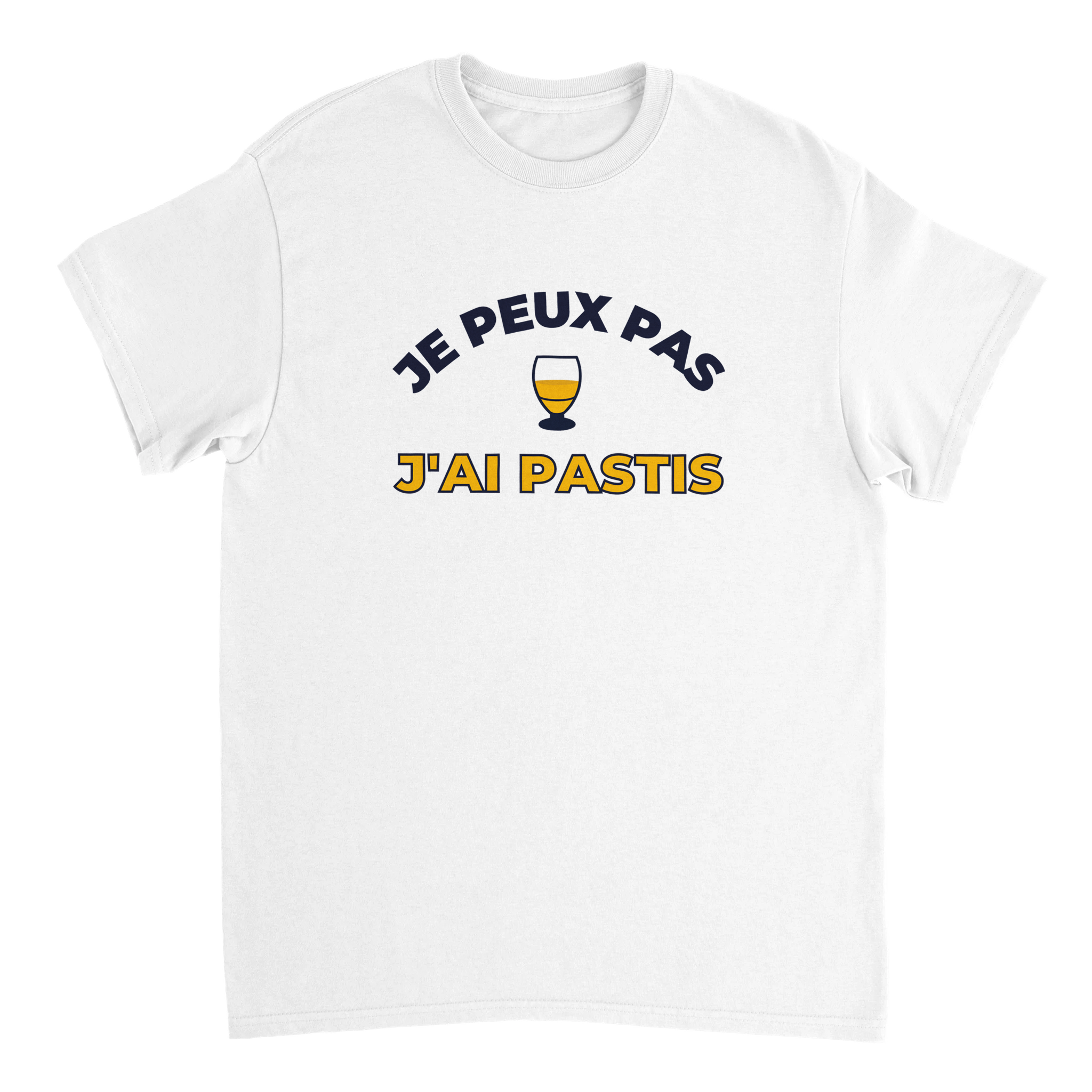 T-shirt Pastis "Je peux pas j'ai pastis" | Mixte French Humour