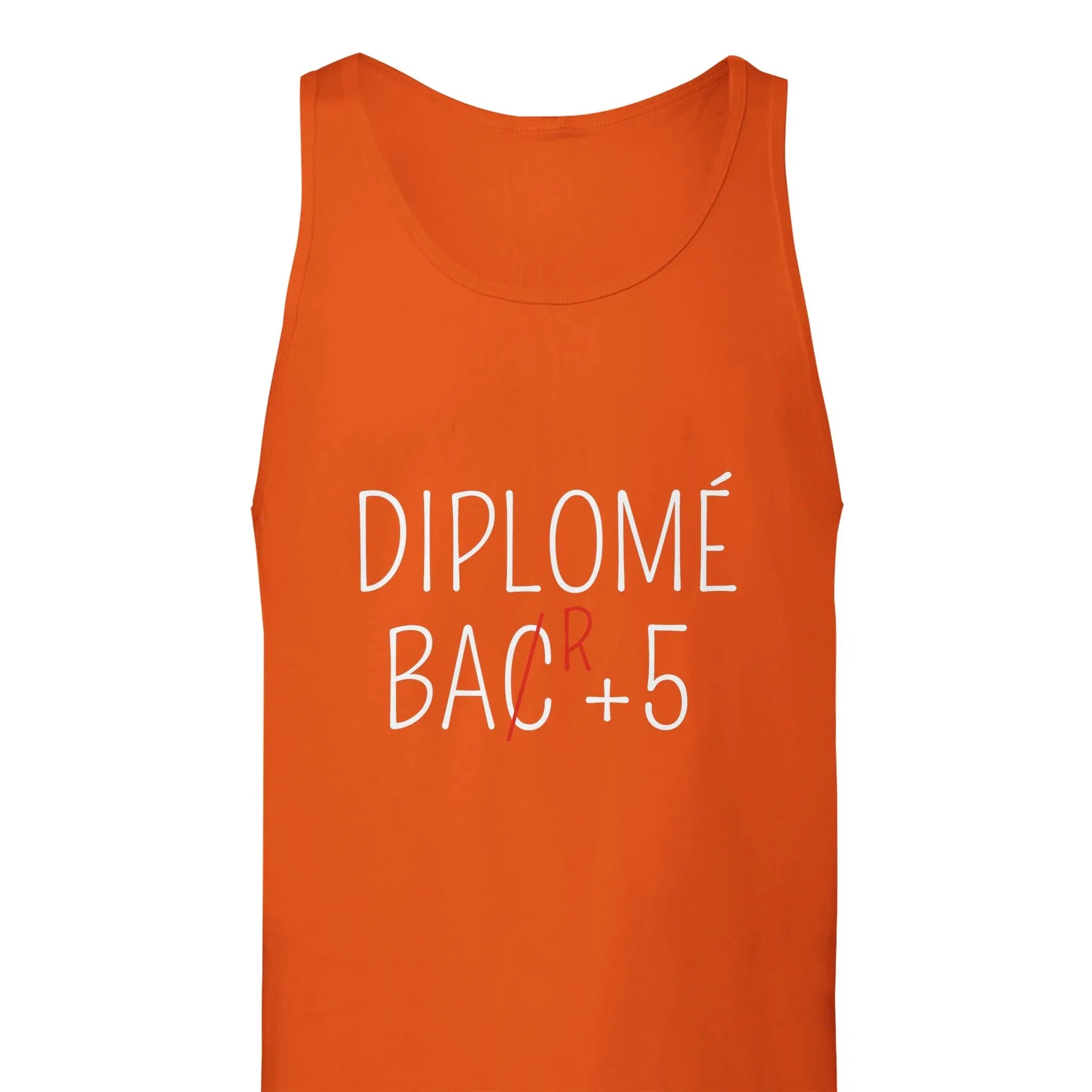 Débardeur Apéro "Diplômé Bar+5" | Mixte French Humour