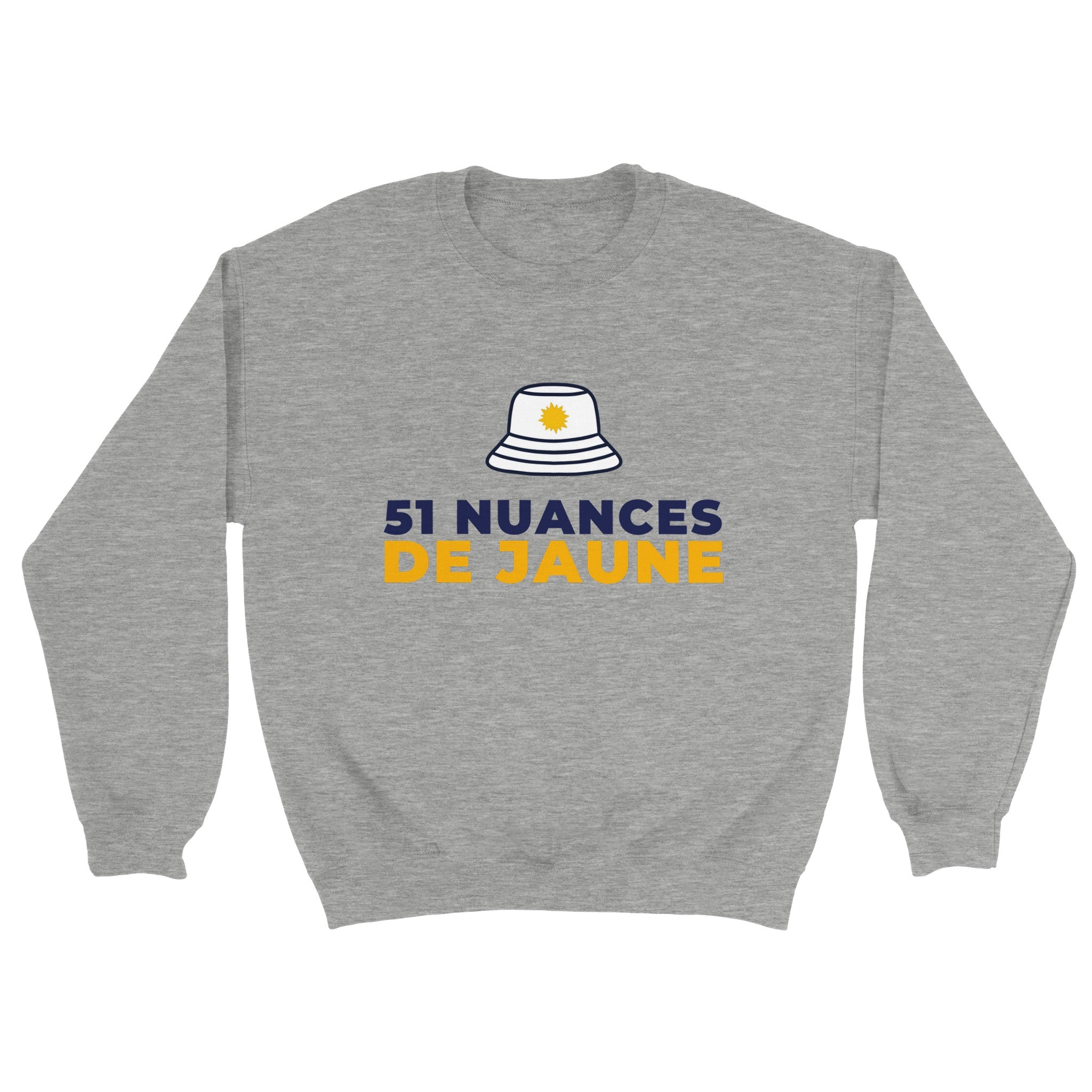 Sweat pastis "51 nuances de jaune" | Mixte French Humour