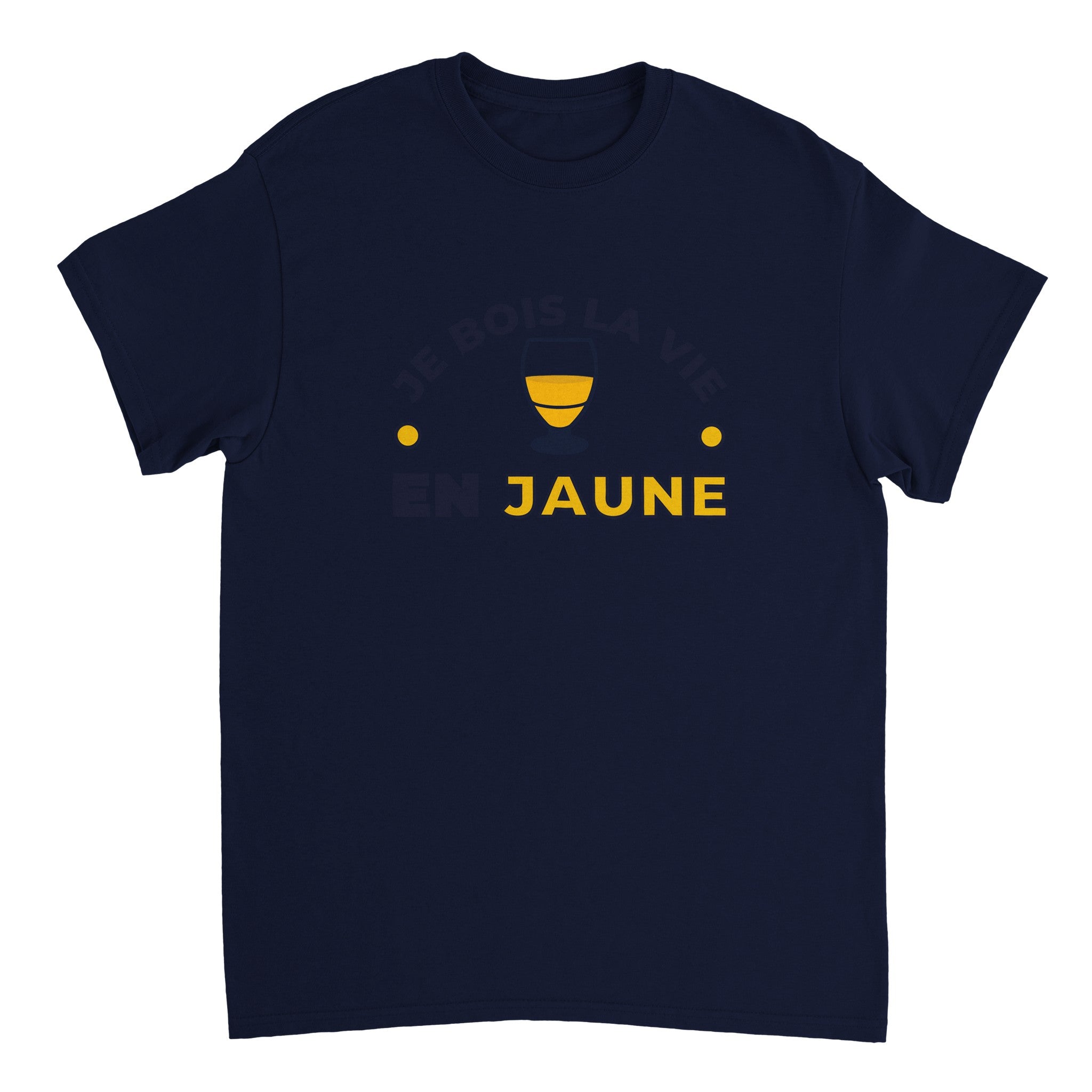 T-shirt Pastis "Je bois la vie en jaune" | Mixte French Humour