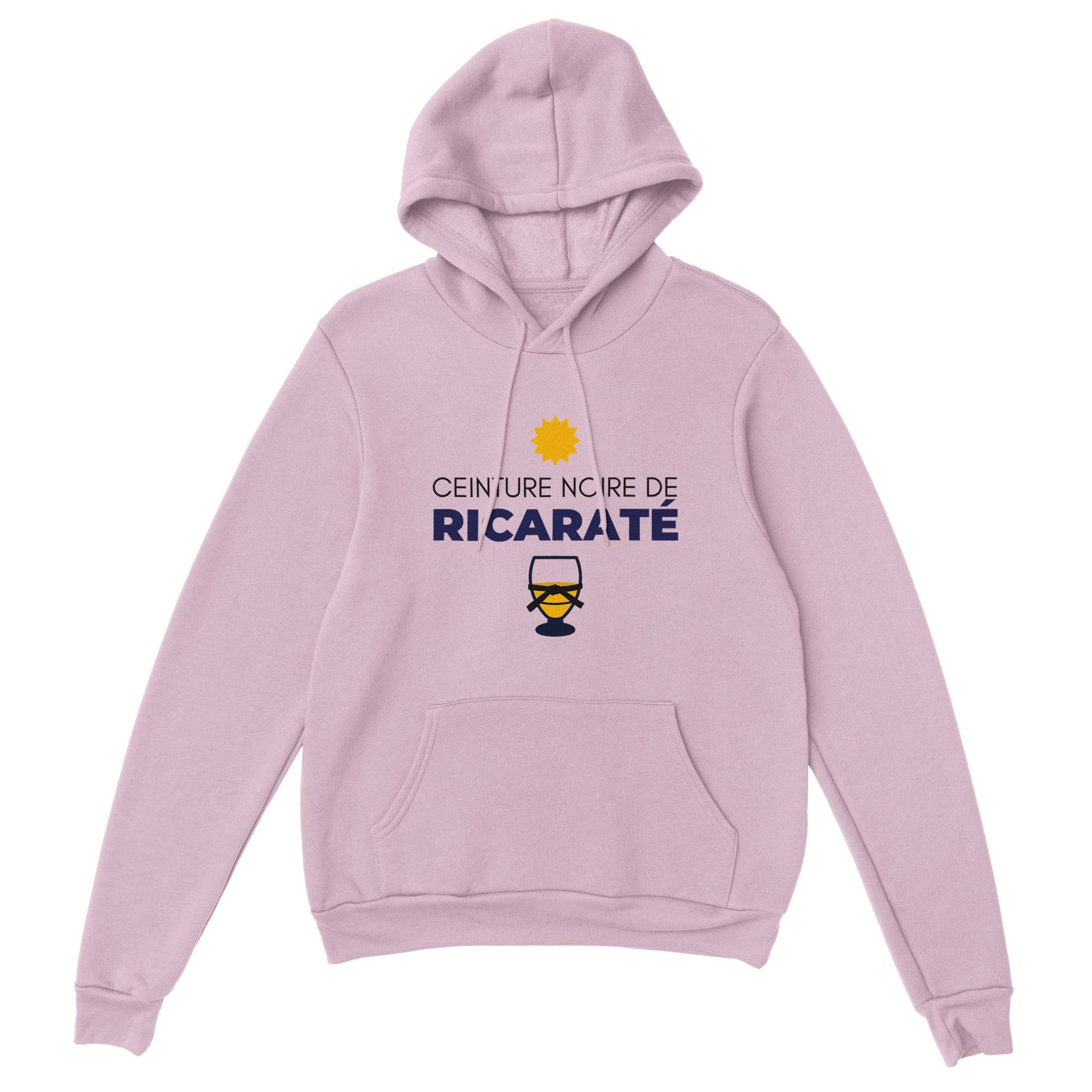 Sweat à capuche "ceinture noire de ricaraté" | Mixte French Humour
