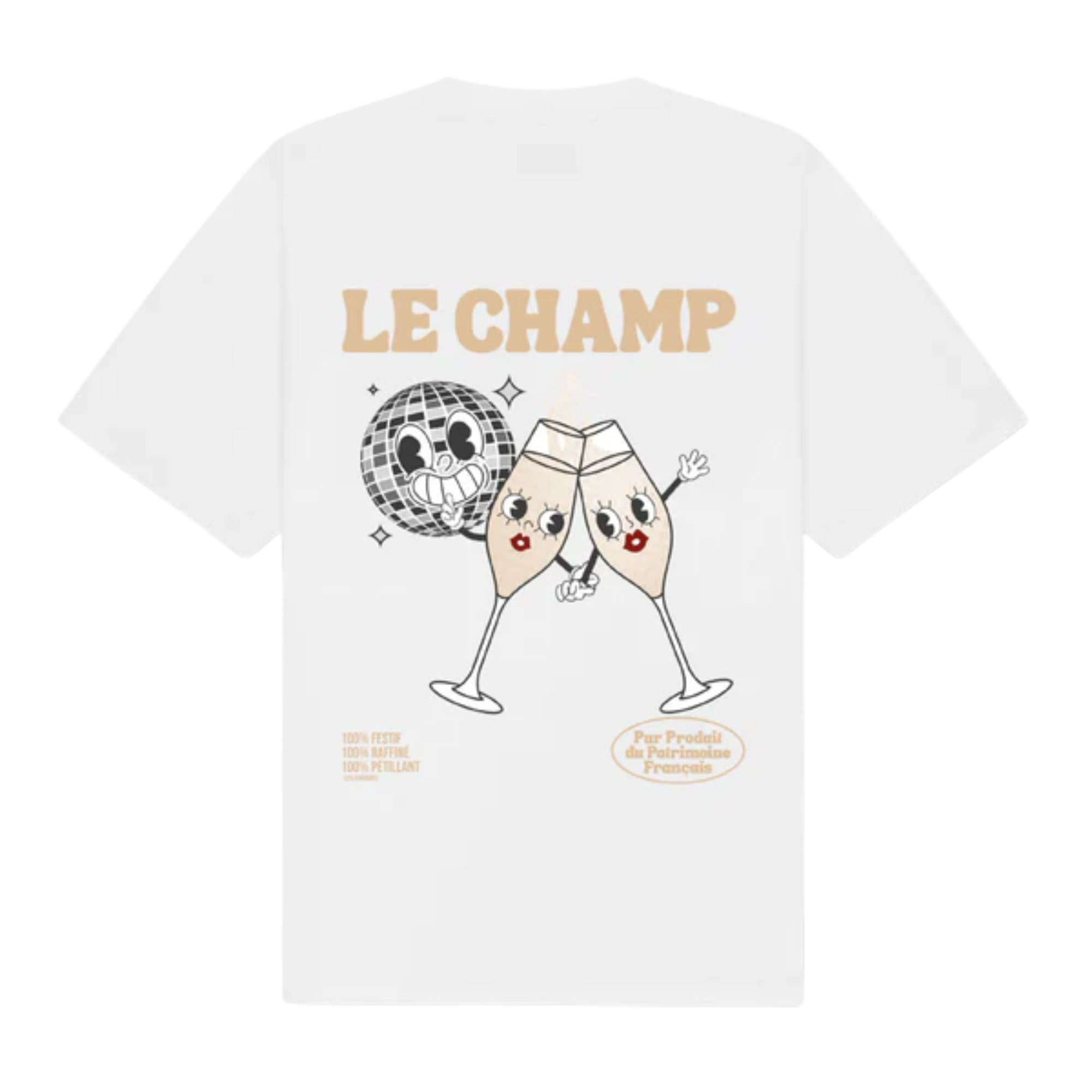 T-shirt " Le champ " Regular Blanc | Vive La Bouteille