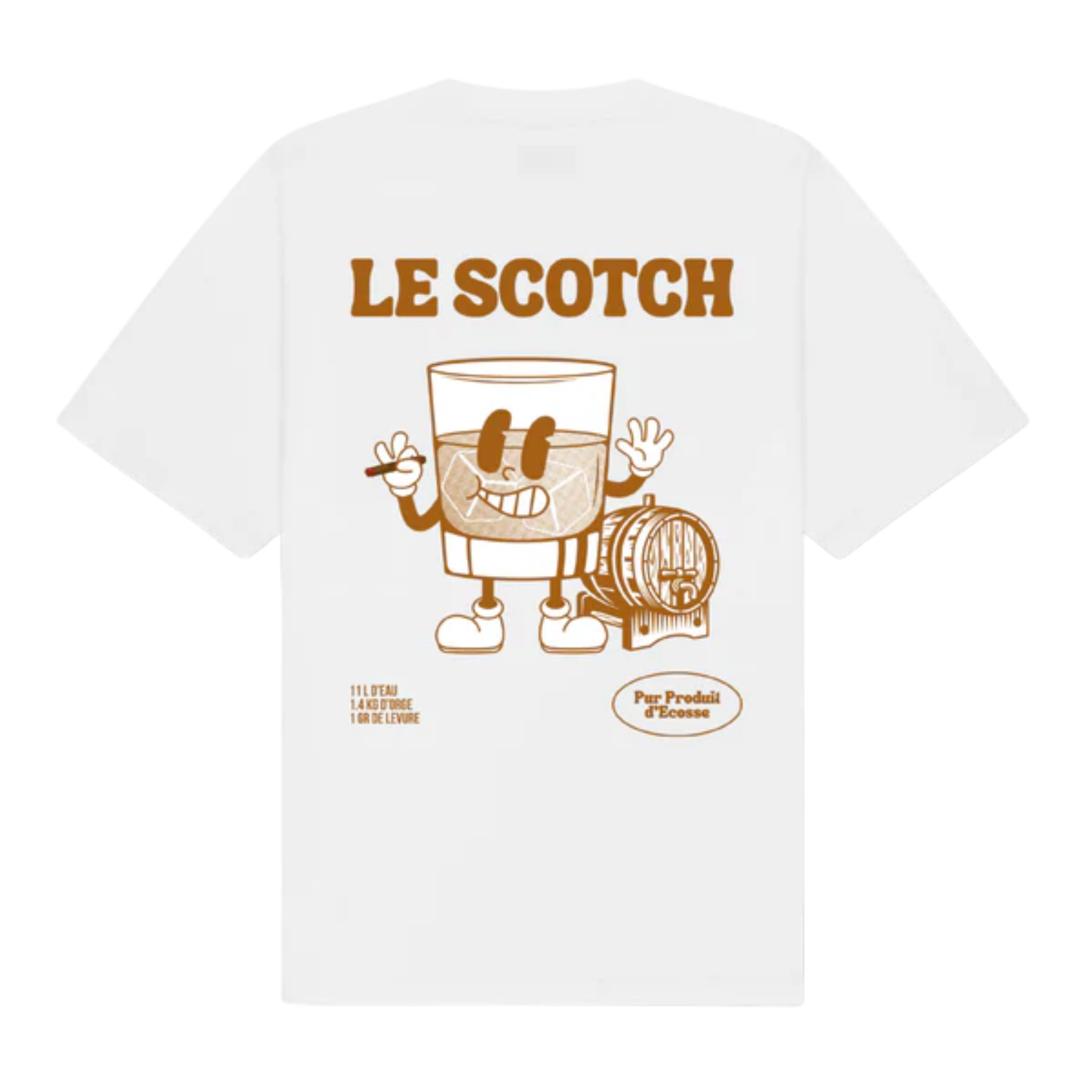 T-shirt " Le scotch " Regular Blanc | Vive La Bouteille