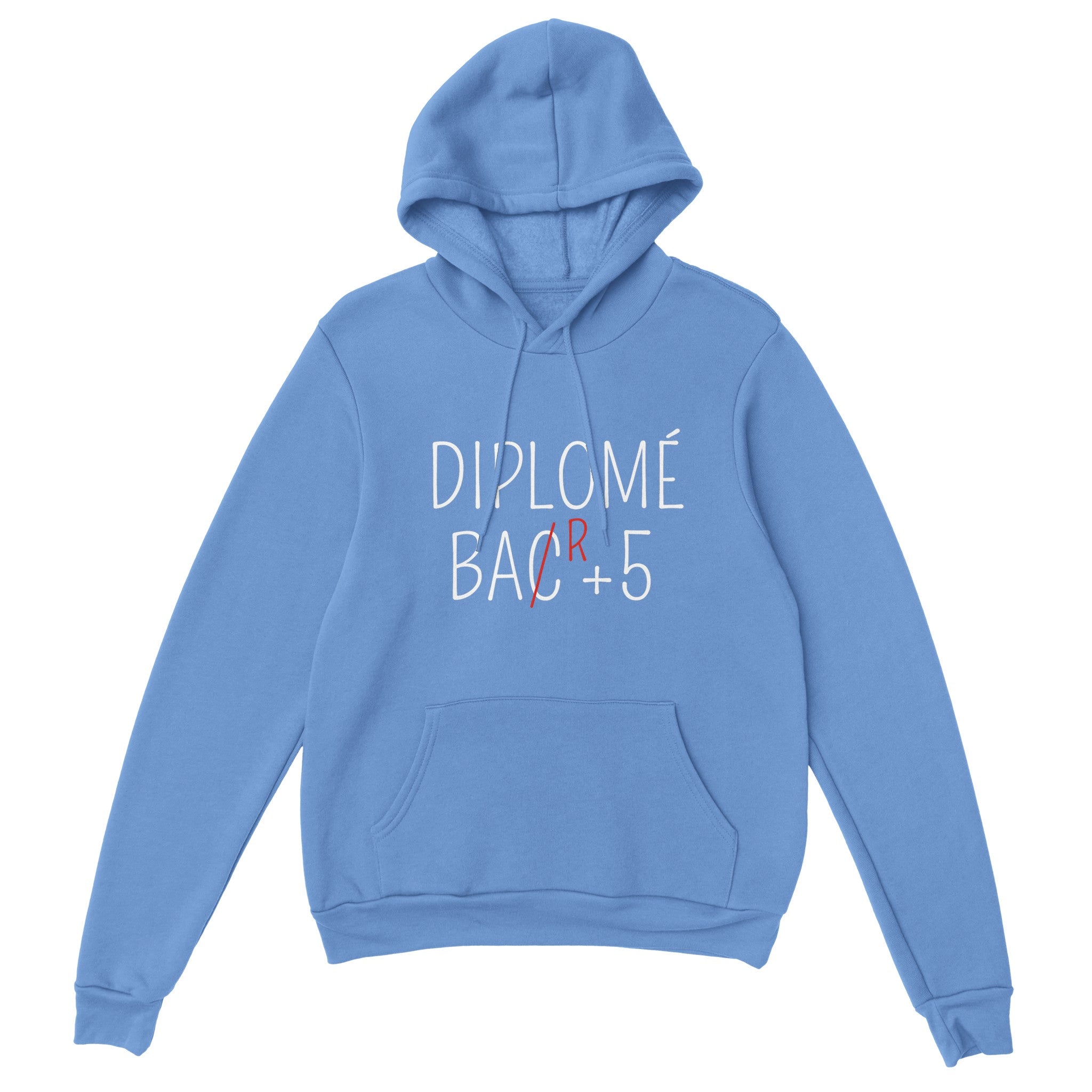 Sweat à capuche Apéro "Diplômé Bar+5" | Mixte French Humour