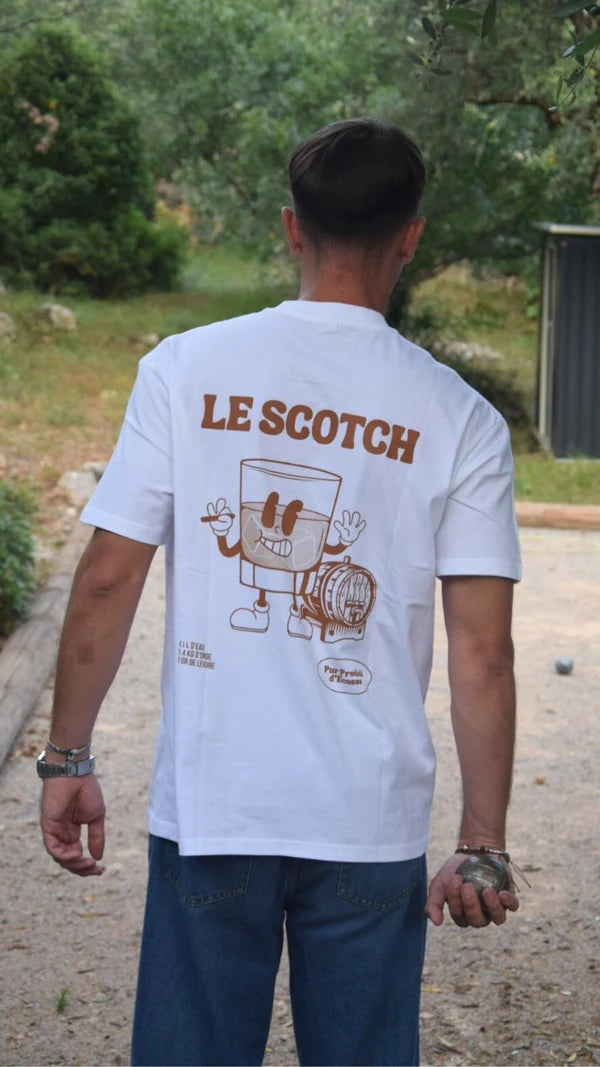 T-shirt " Le scotch " Regular Blanc | Vive La Bouteille