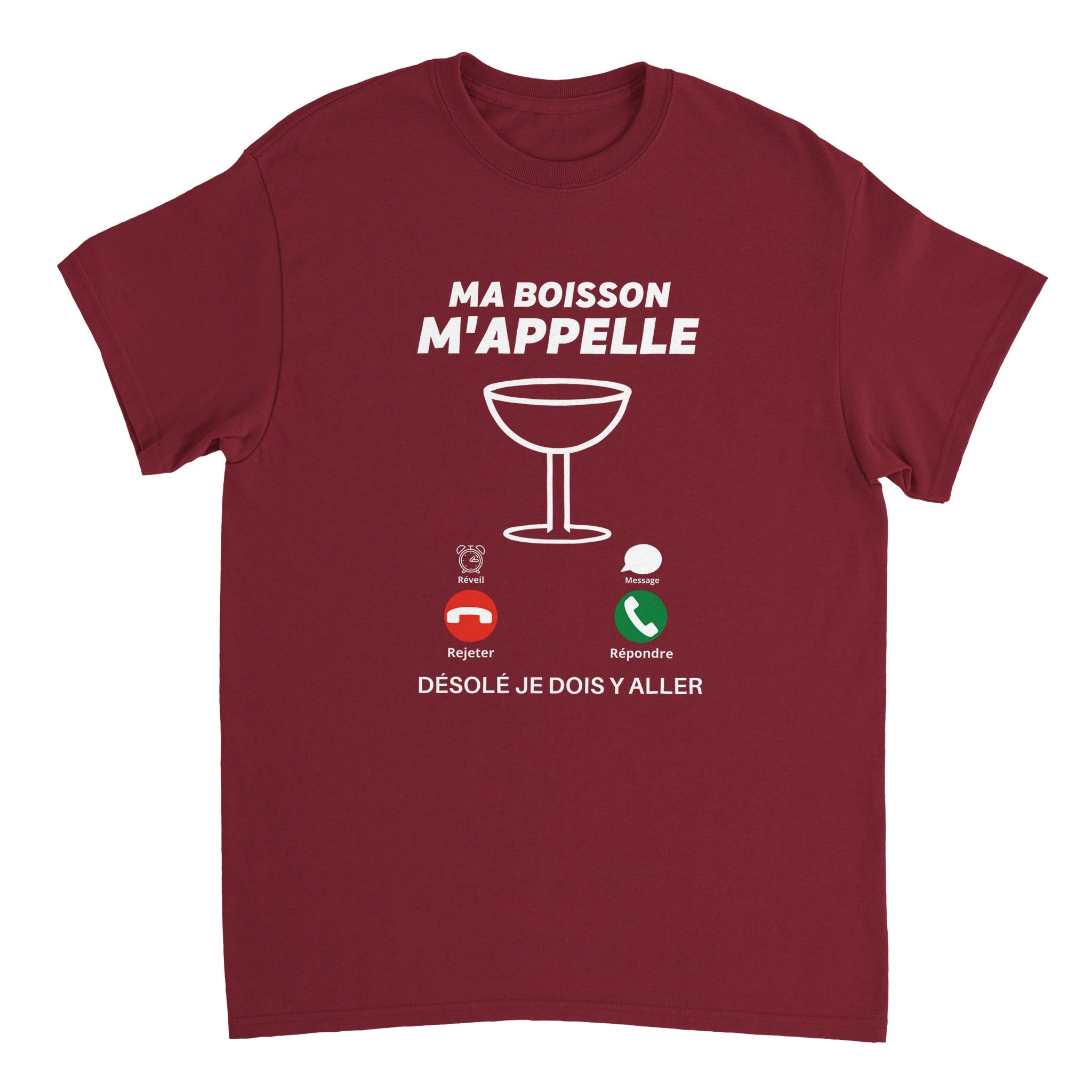 T-shirt Apéro "Ma boisson m'appelle" | Mixte French Humour