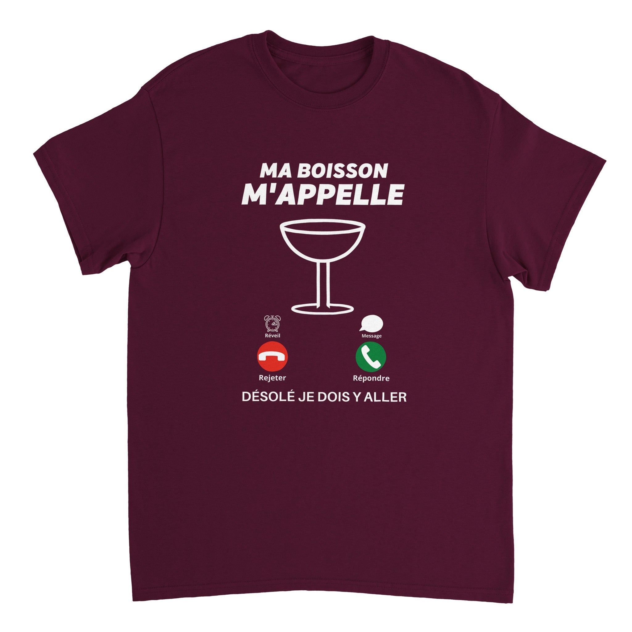 T-shirt Apéro "Ma boisson m'appelle" | Mixte French Humour