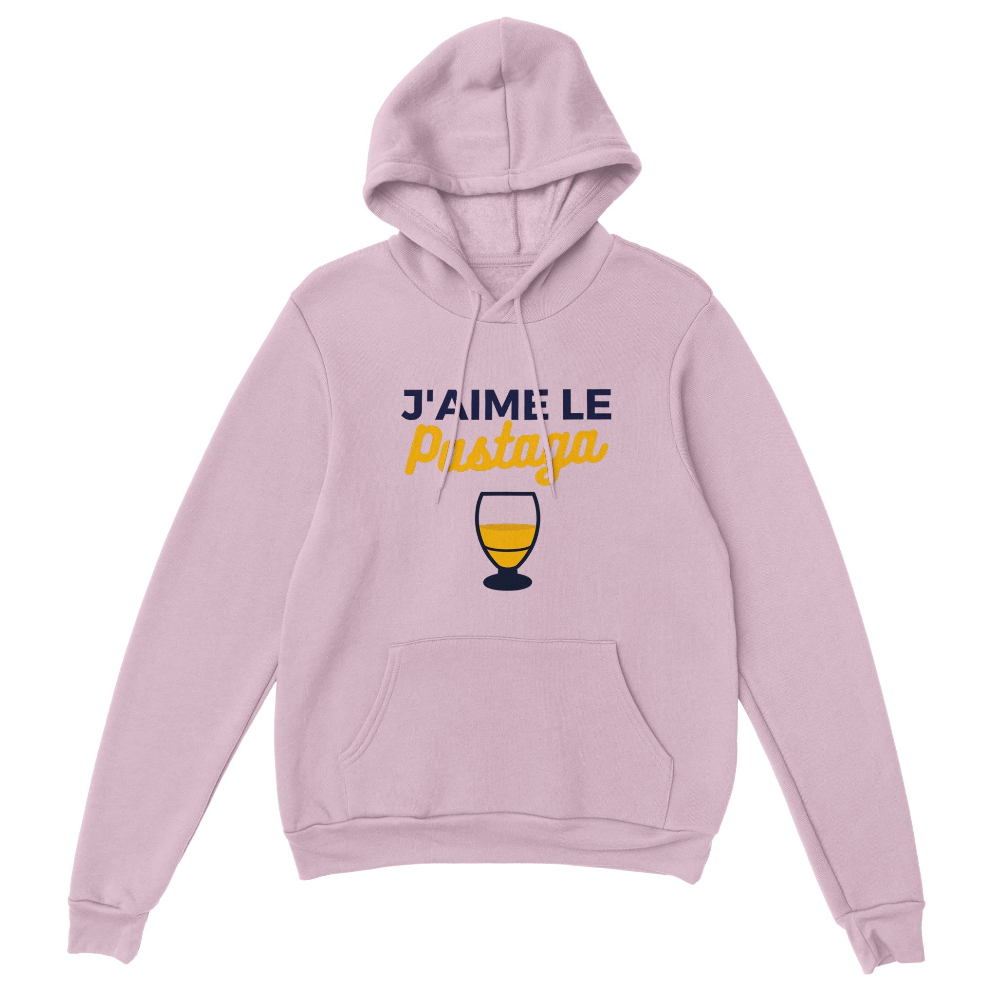 Sweat à capuche pastis "J'aime le pastaga" | Mixte French Humour