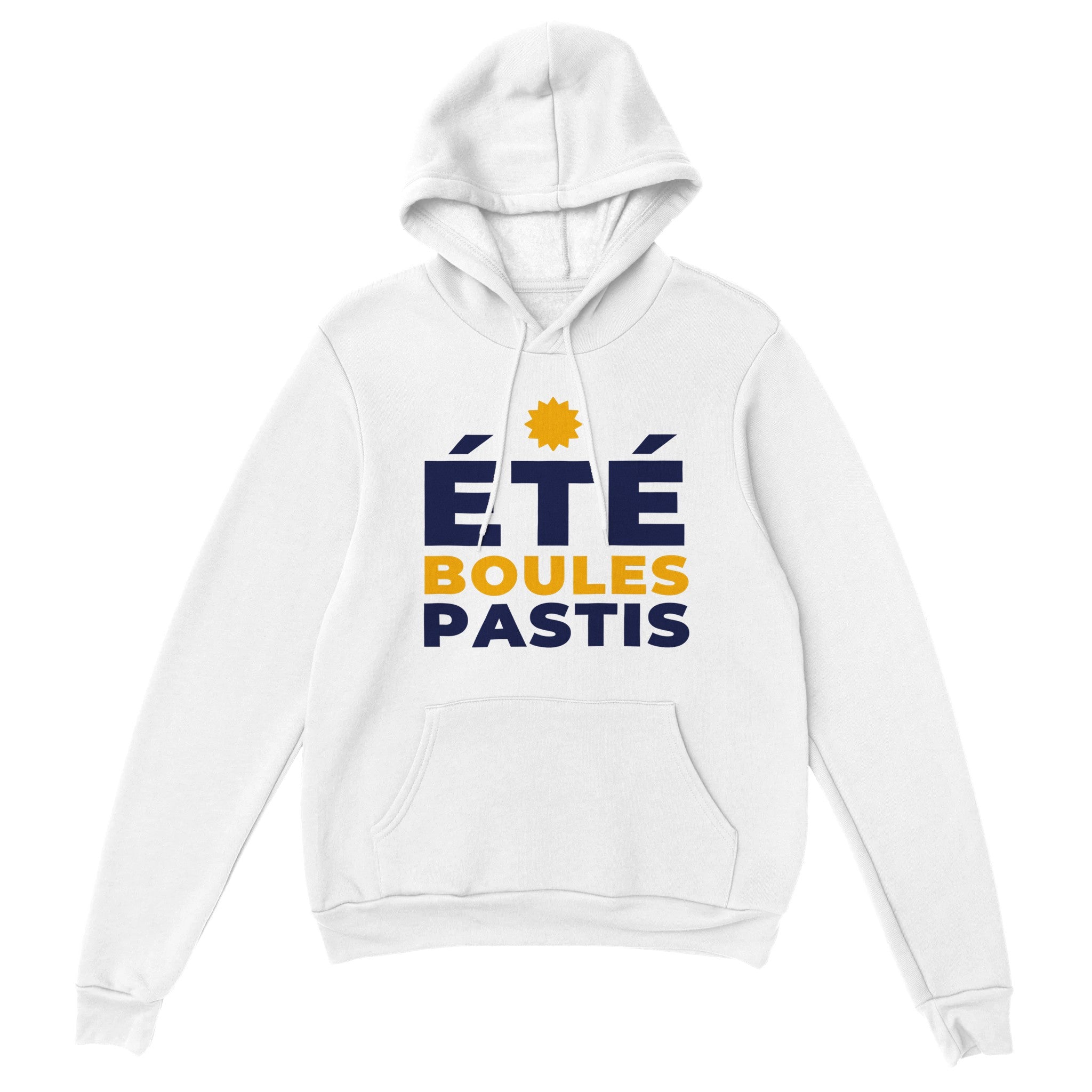 Sweat à capuche pastis "été boules pastis" | Mixte French Humour