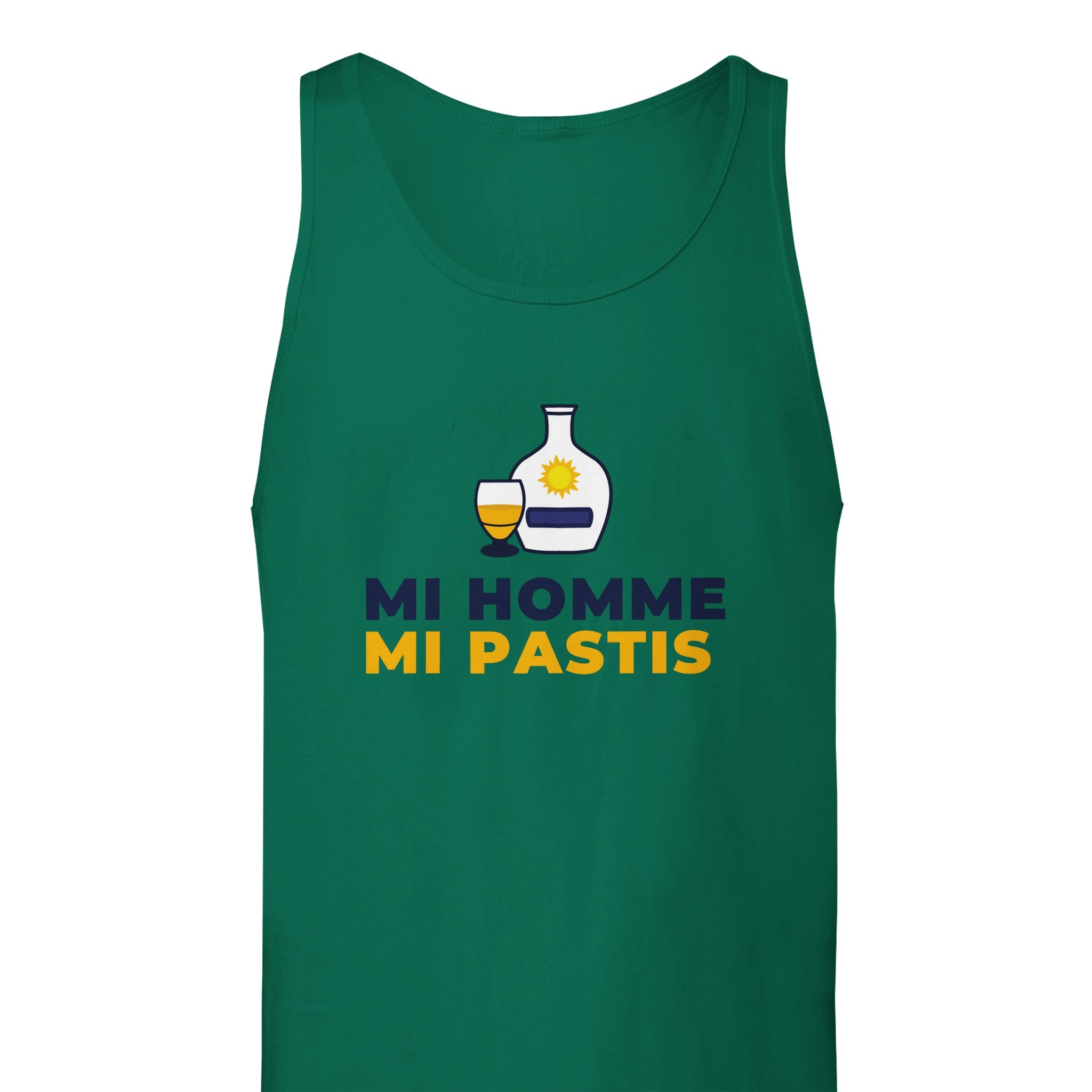 Débardeur Pastis "Mi homme Mi pastis" | Mixte.