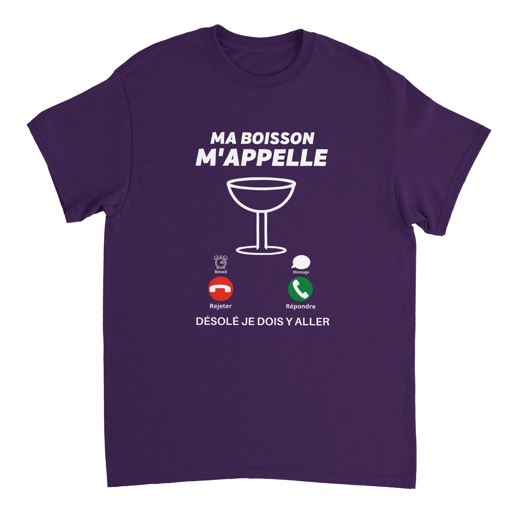 T-shirt Apéro "Ma boisson m'appelle" | Mixte French Humour