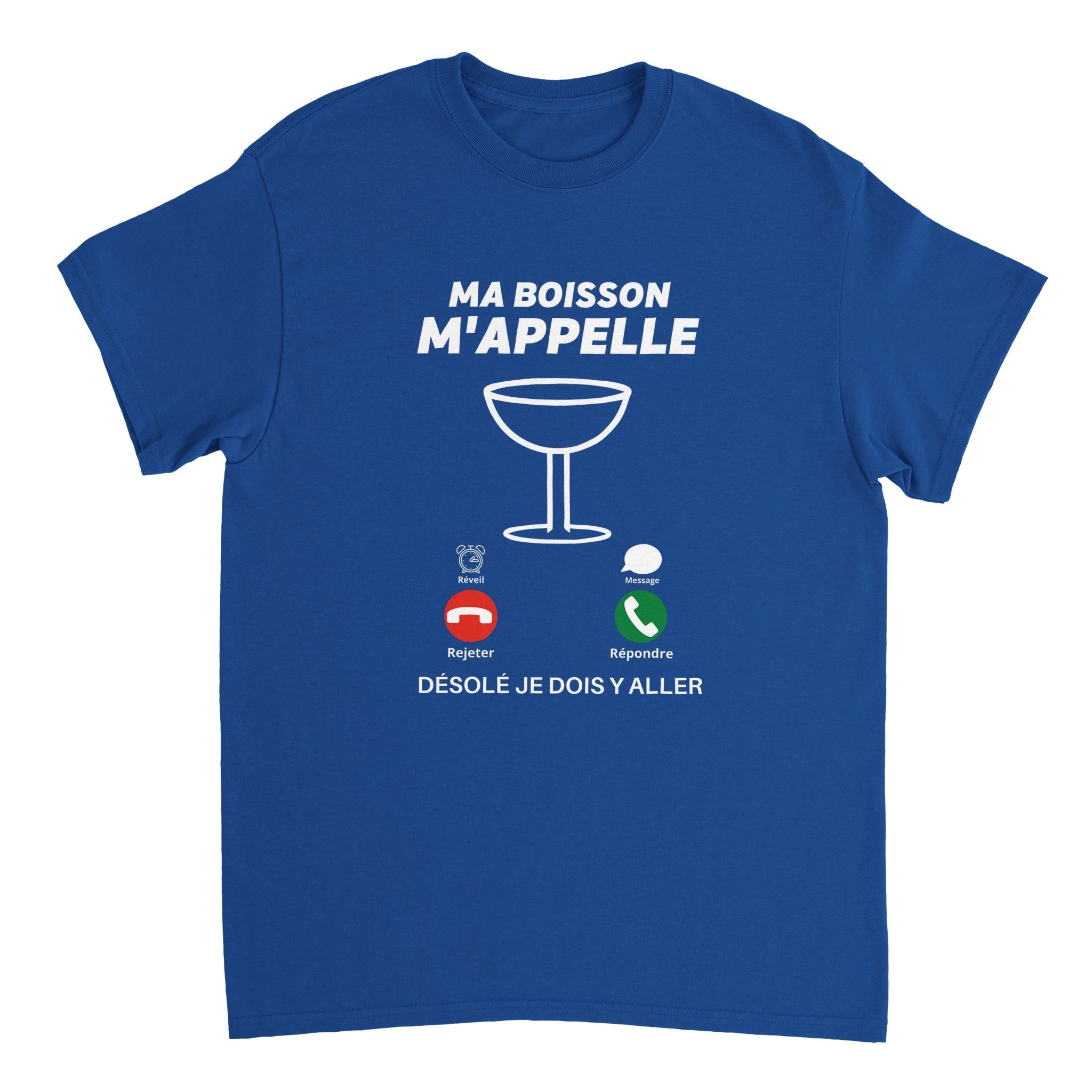 T-shirt Apéro "Ma boisson m'appelle" | Mixte French Humour