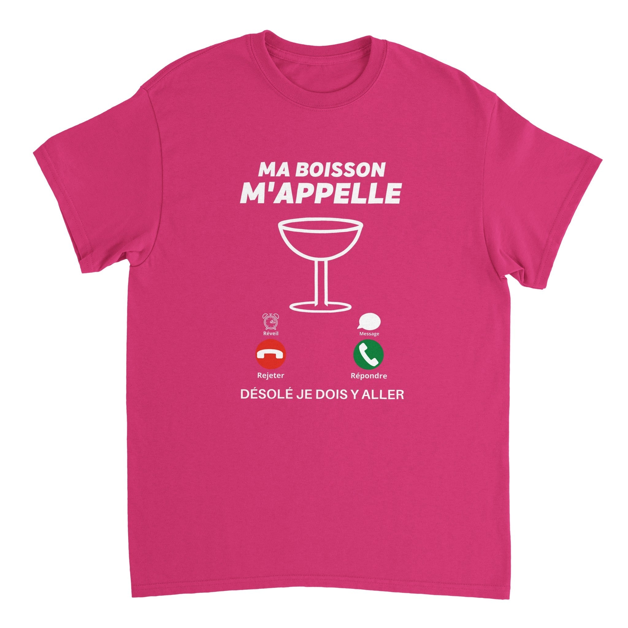 T-shirt Apéro "Ma boisson m'appelle" | Mixte French Humour