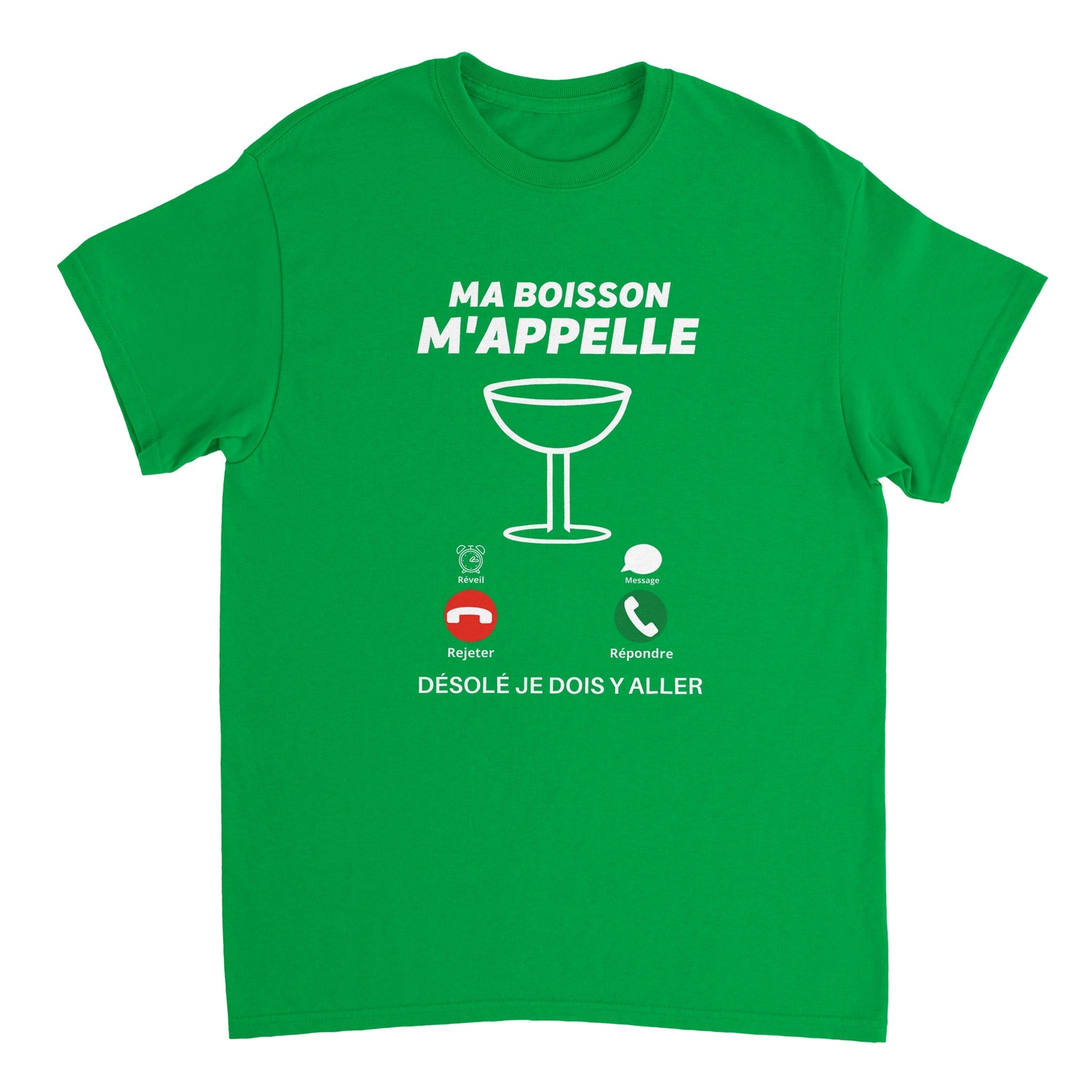 T-shirt Apéro "Ma boisson m'appelle" | Mixte French Humour