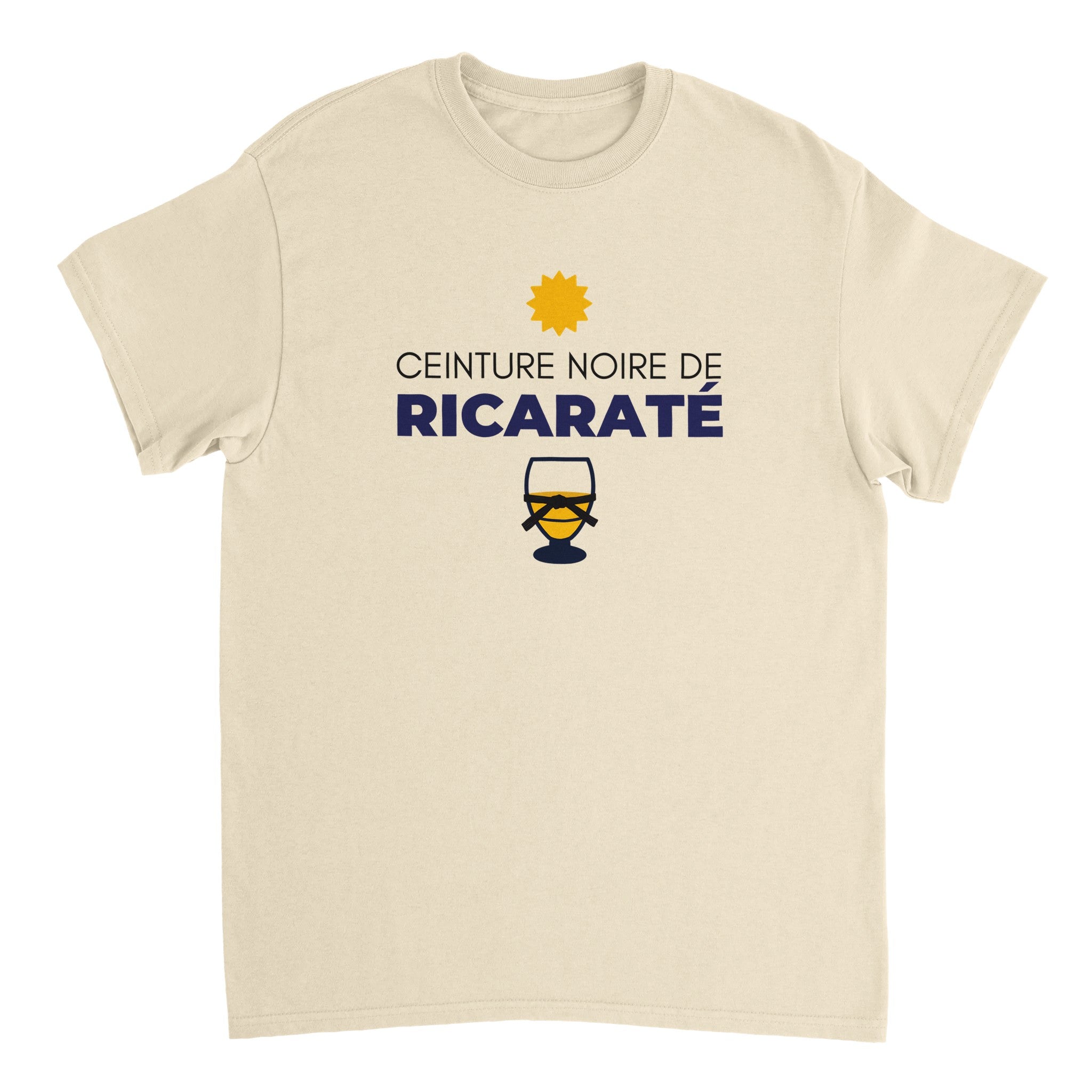 T-shirt Pastis "ceinture noire de ricaraté" | Mixte French Humour