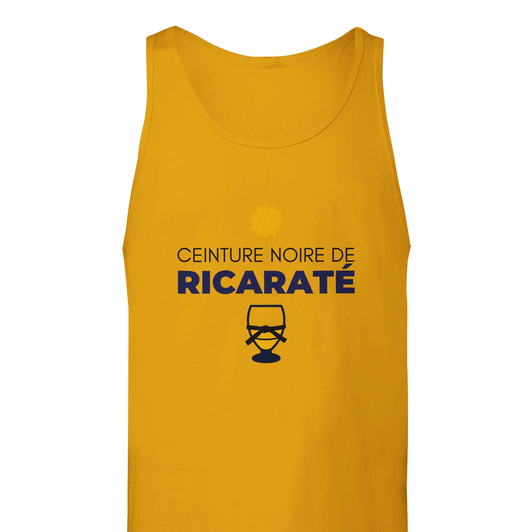 Débardeur Pastis "Ceinture noire de ricaraté" | Mixte French Humour