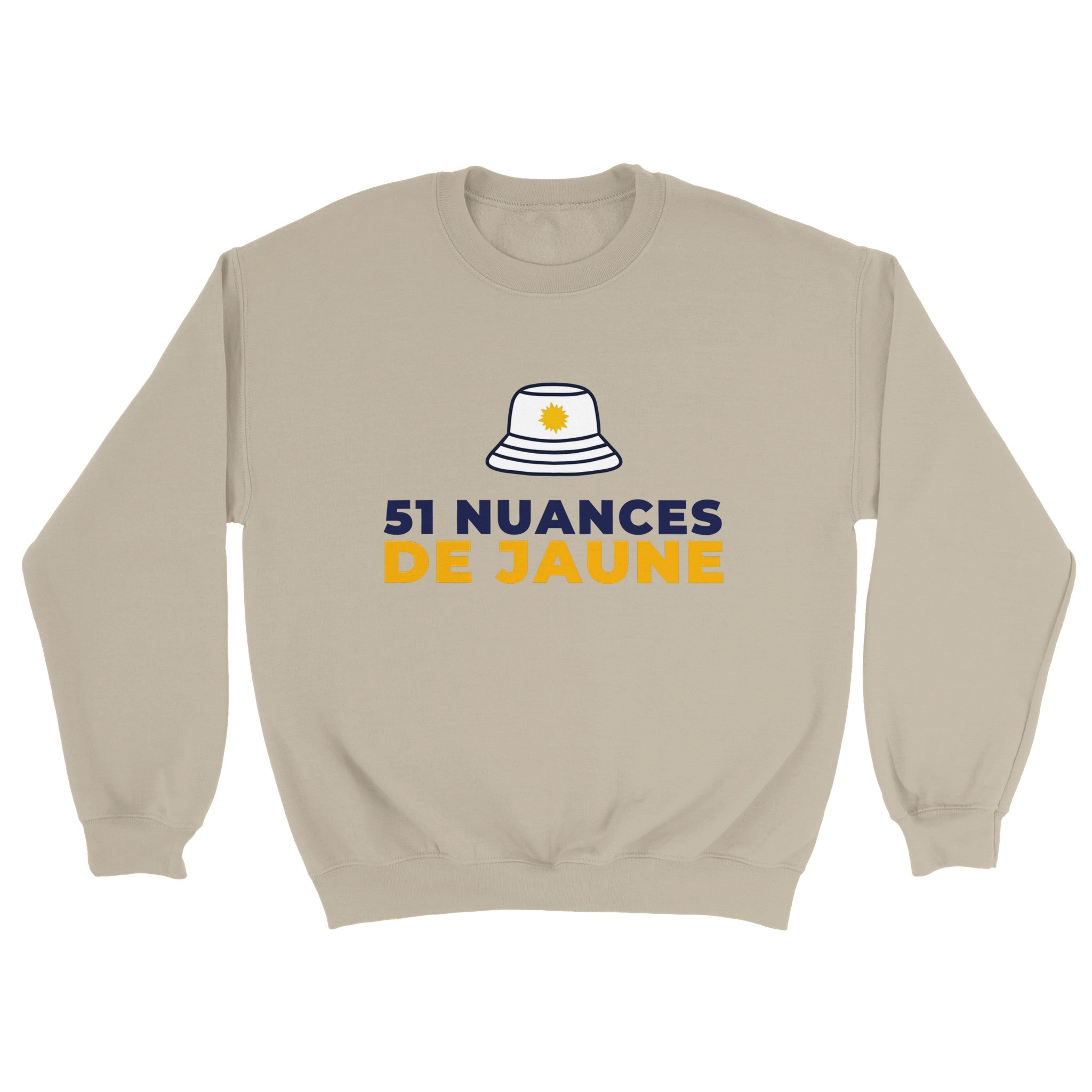 Sweat pastis "51 nuances de jaune" | Mixte French Humour