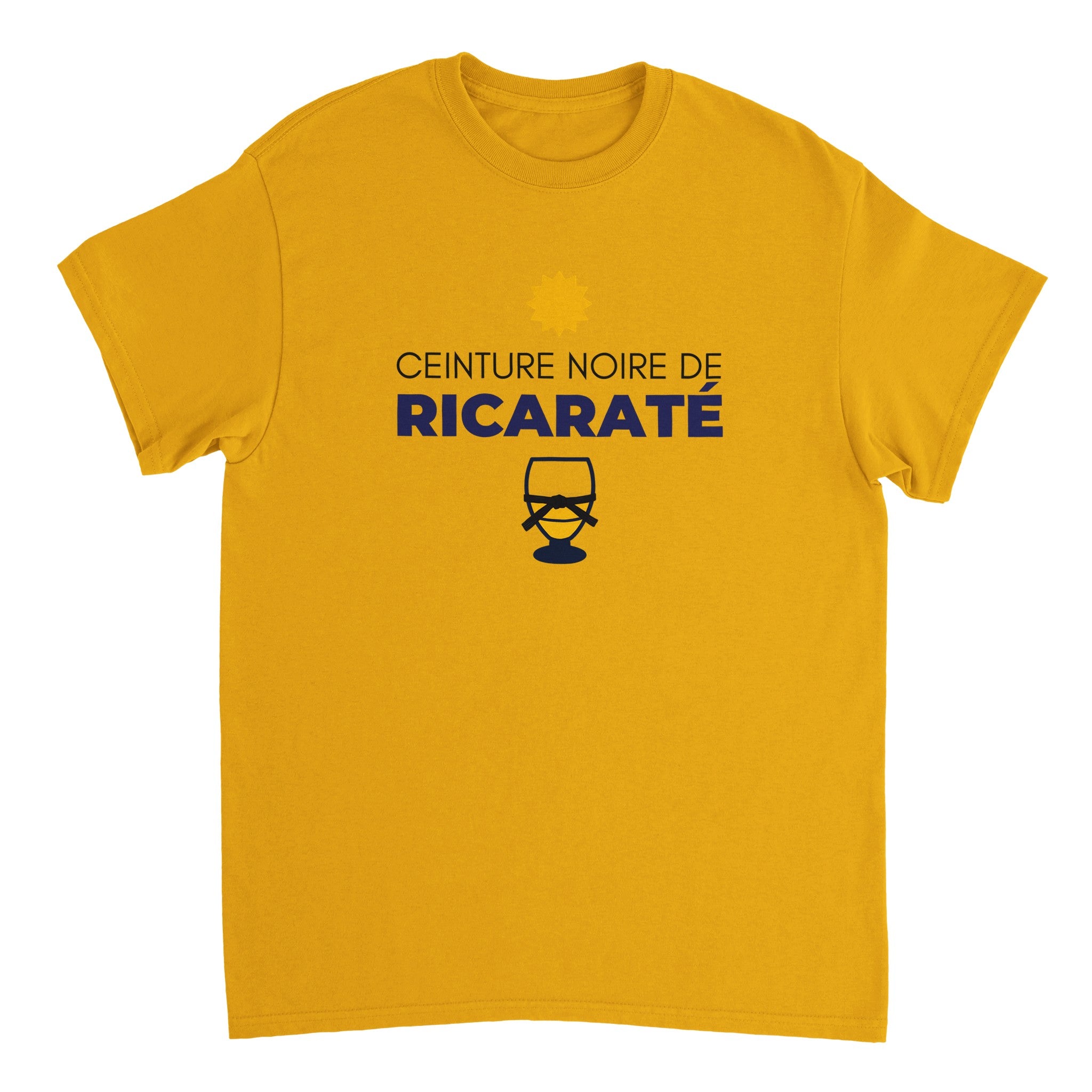 T-shirt Pastis "ceinture noire de ricaraté" | Mixte French Humour