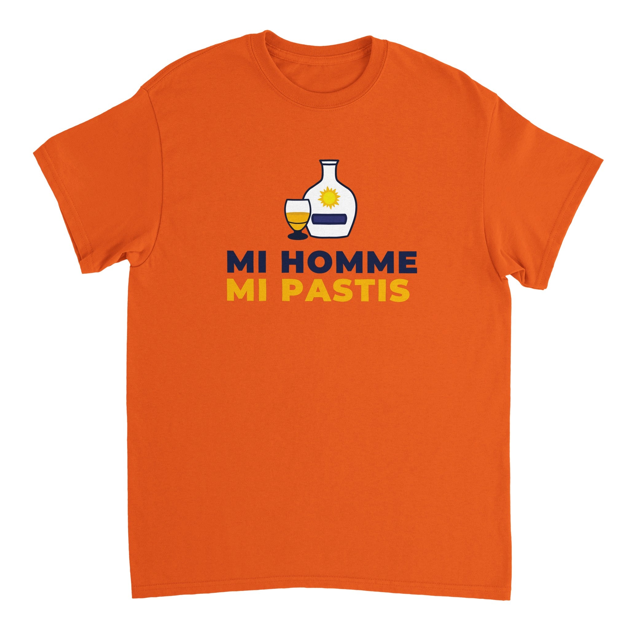 T-shirt Pastis "Mi homme Mi pastis" | Mixte French Humour