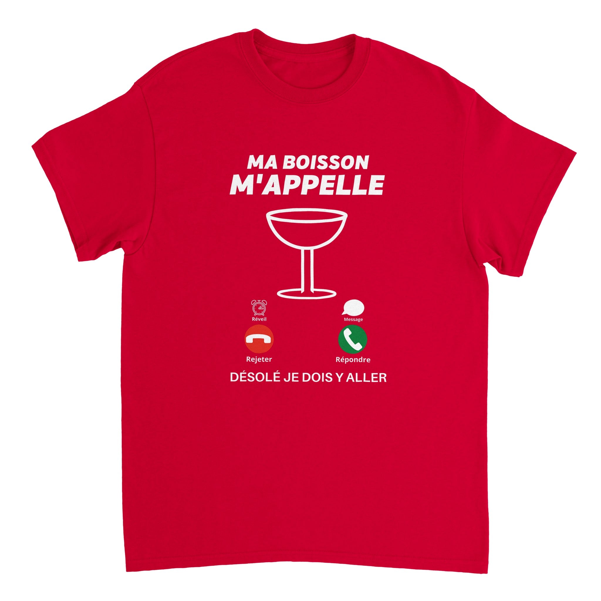 T-shirt Apéro "Ma boisson m'appelle" | Mixte French Humour