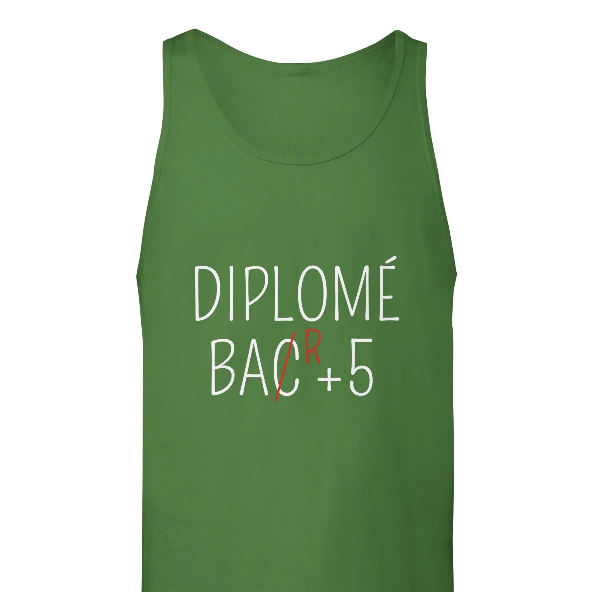 Débardeur Apéro "Diplômé Bar+5" | Mixte French Humour