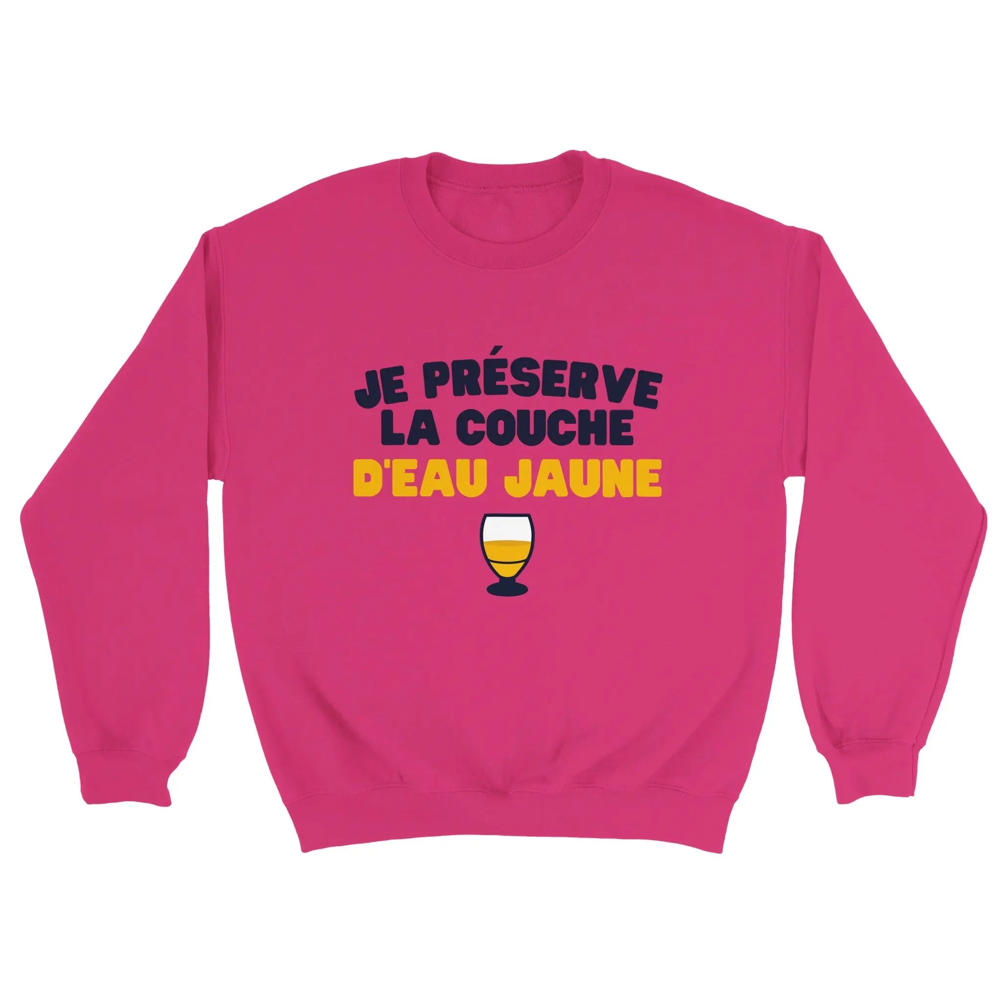 Sweat pastis "Je préserve la couche d'eau jaune" | Mixte French Humour