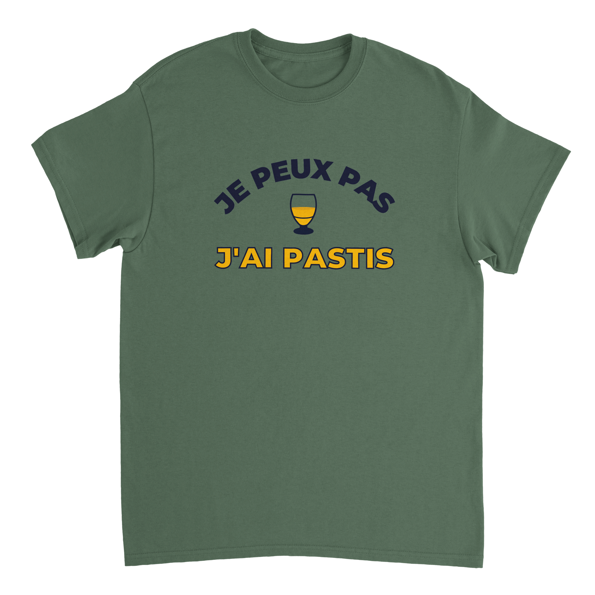 T-shirt Pastis "Je peux pas j'ai pastis" | Mixte.