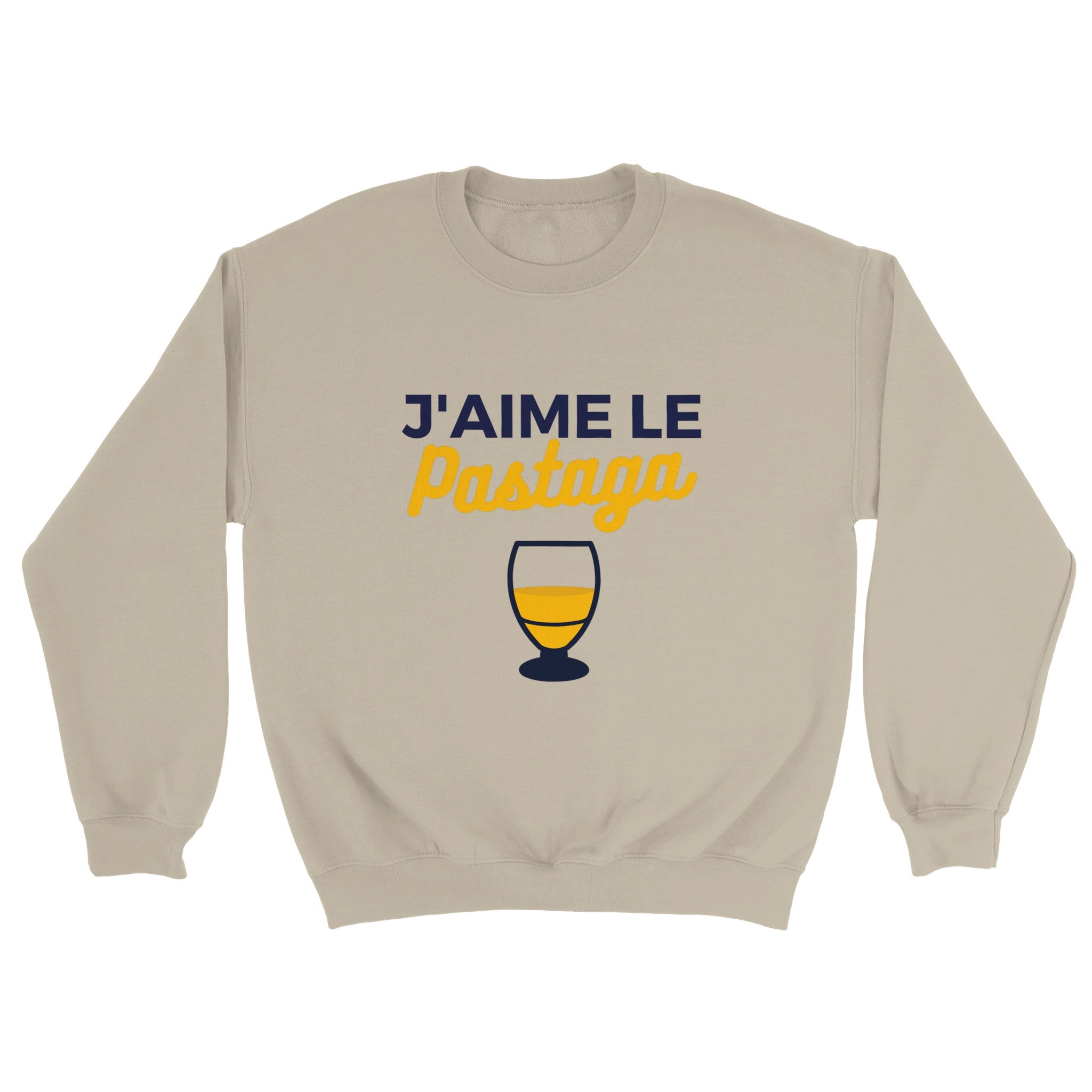 Sweat pastis "J'aime le pastaga" | Mixte French Humour