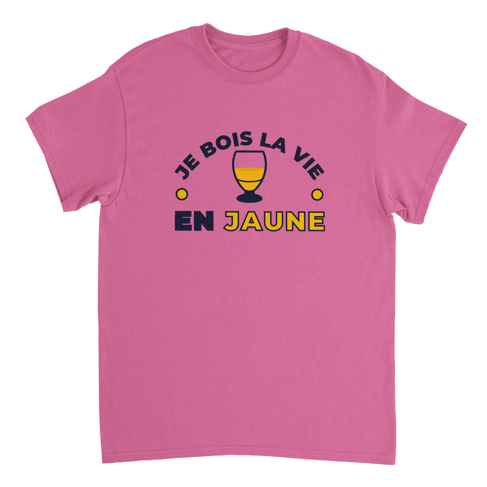 T-shirt Pastis "Je bois la vie en jaune" | Mixte French Humour