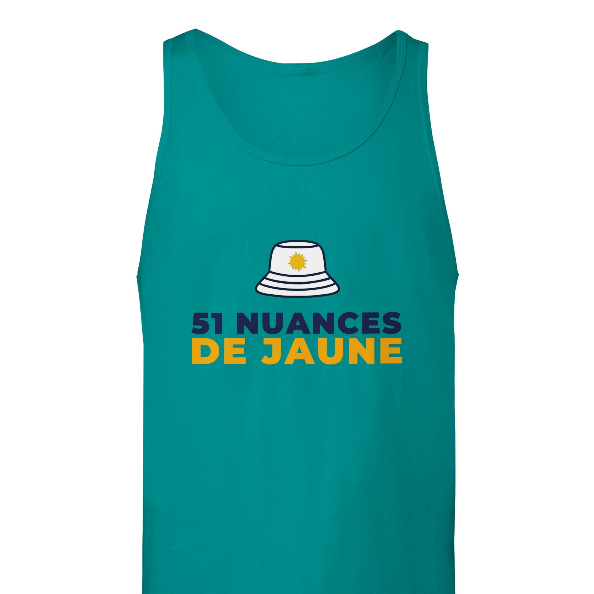 Débardeur Pastis "51 nuances de jaune" | Mixte French Humour