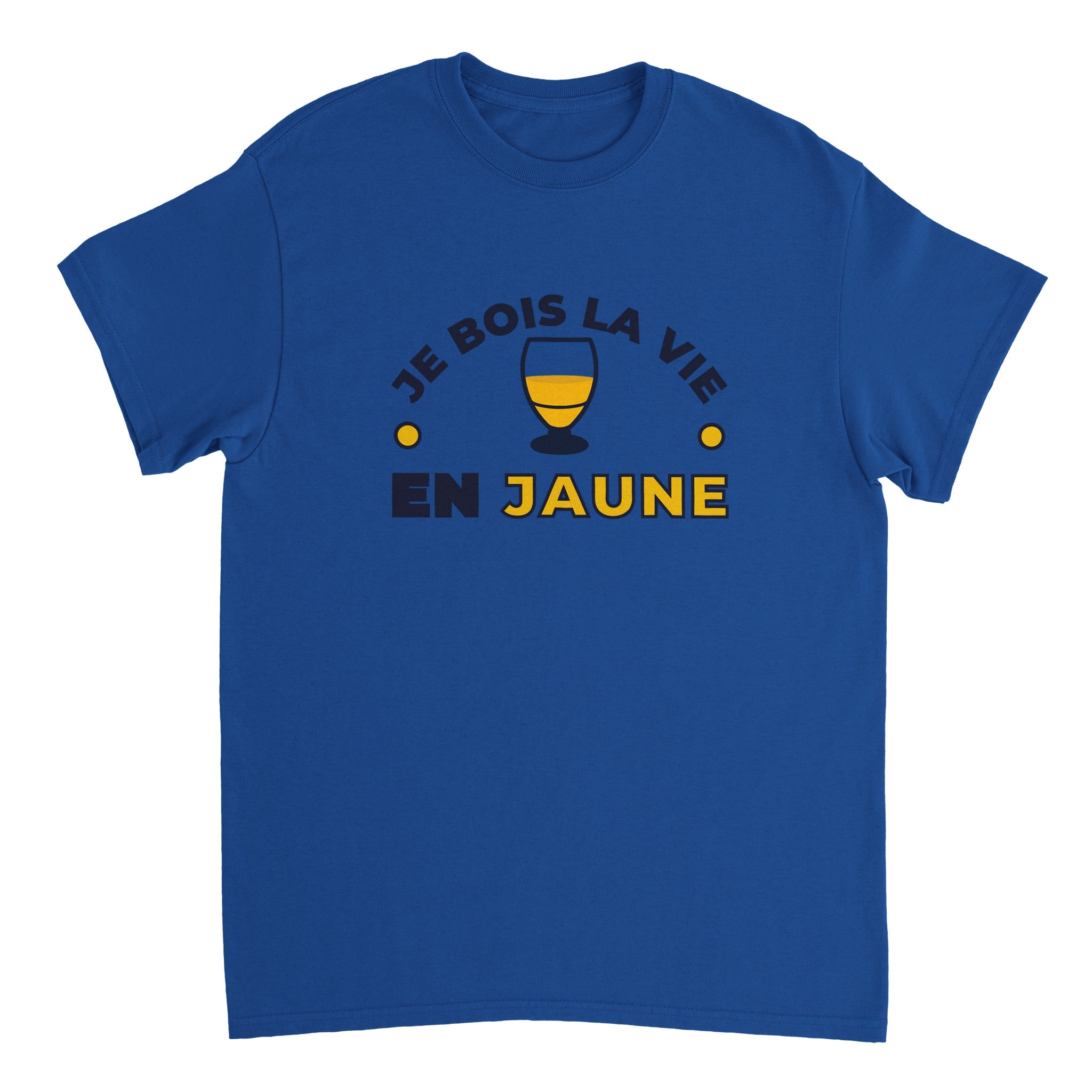 T-shirt Pastis "Je bois la vie en jaune" | Mixte French Humour