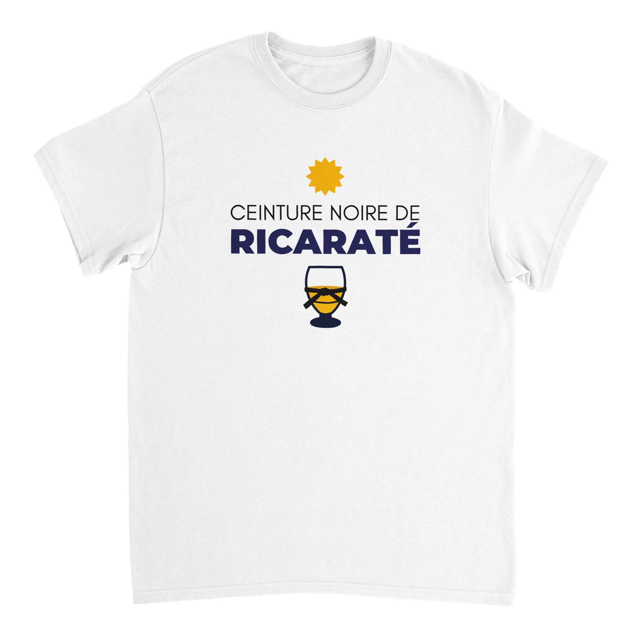 T-shirt Pastis "ceinture noire de ricaraté" | Mixte French Humour