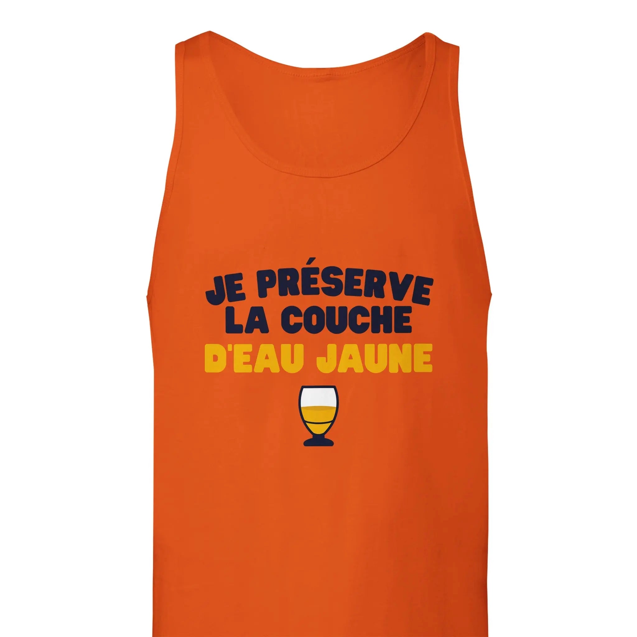 Débardeur Pastis "Je préserve la couche d'eau jaune" | Mixte French Humour