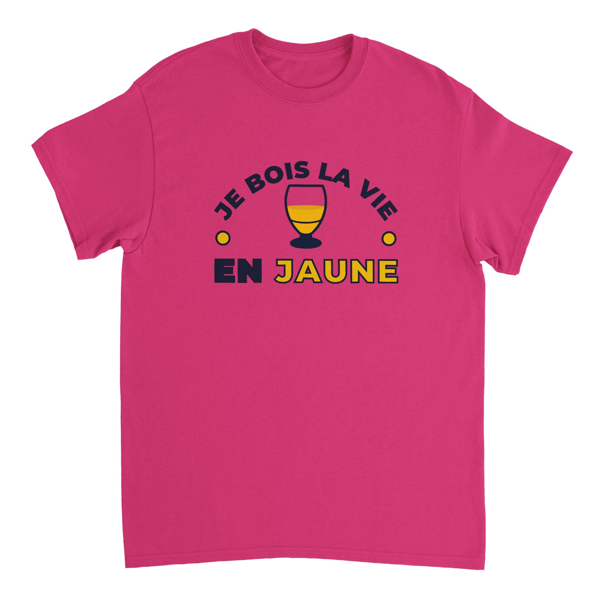 T-shirt Pastis "Je bois la vie en jaune" | Mixte French Humour