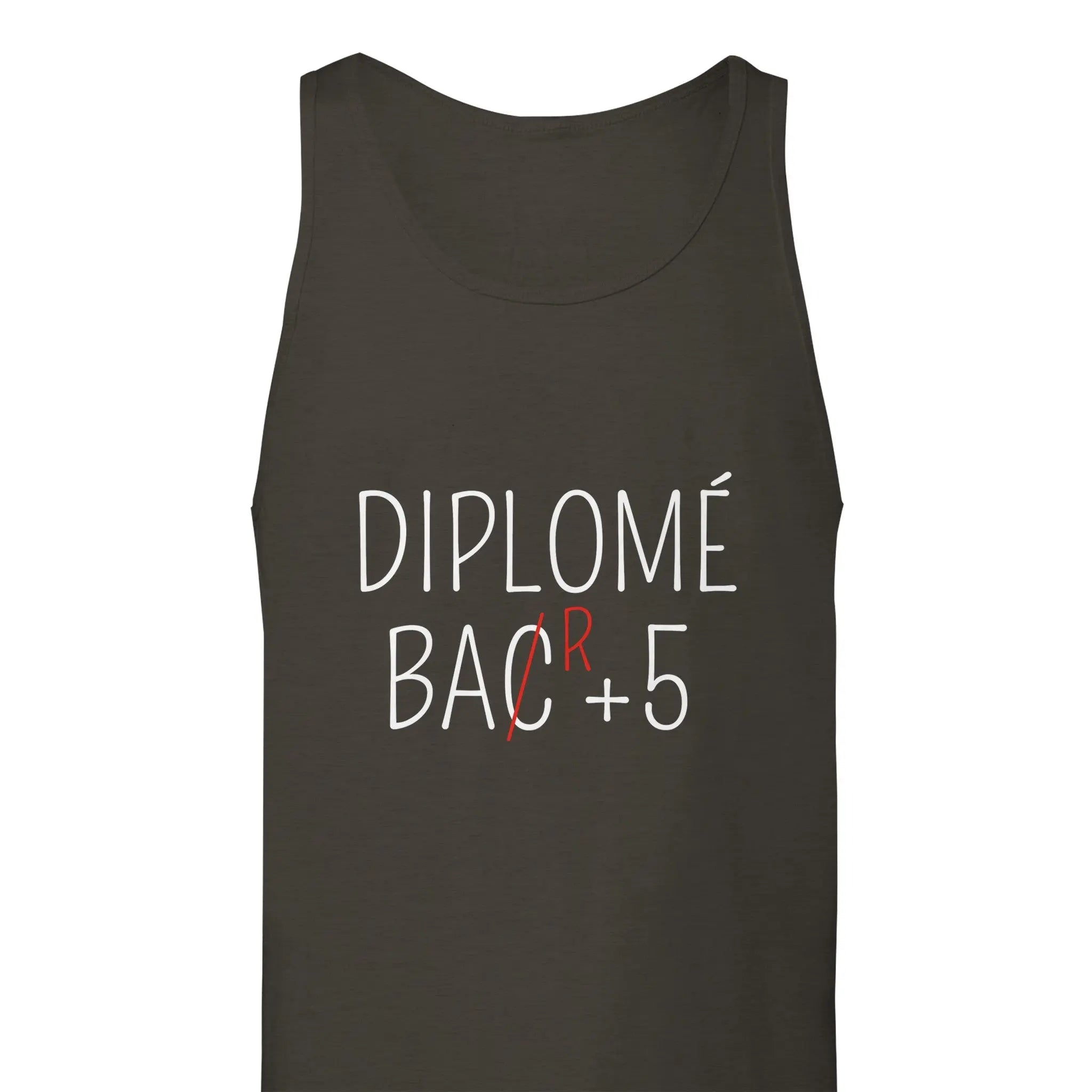 Débardeur Apéro "Diplômé Bar+5" | Mixte French Humour
