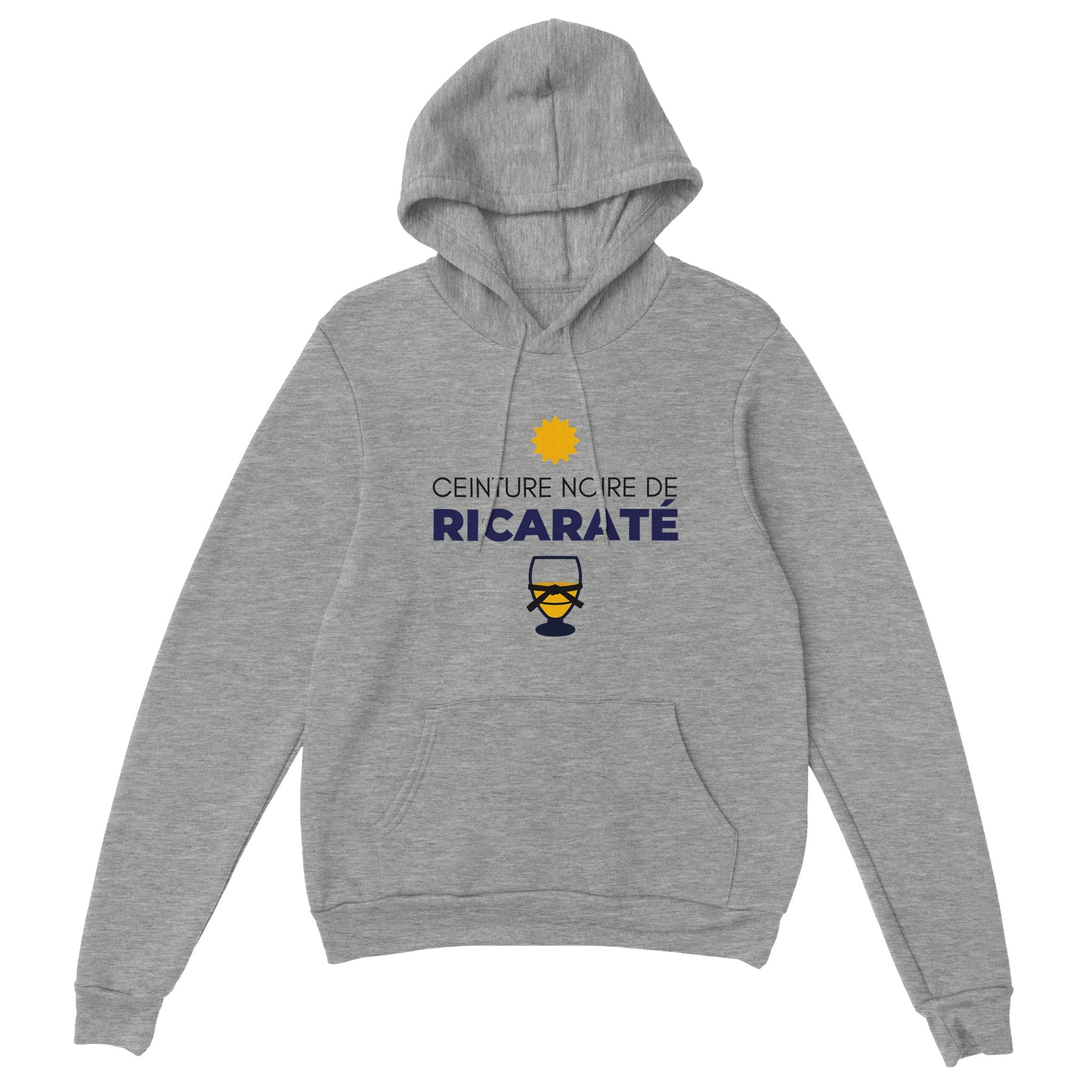 Sweat à capuche "ceinture noire de ricaraté" | Mixte French Humour