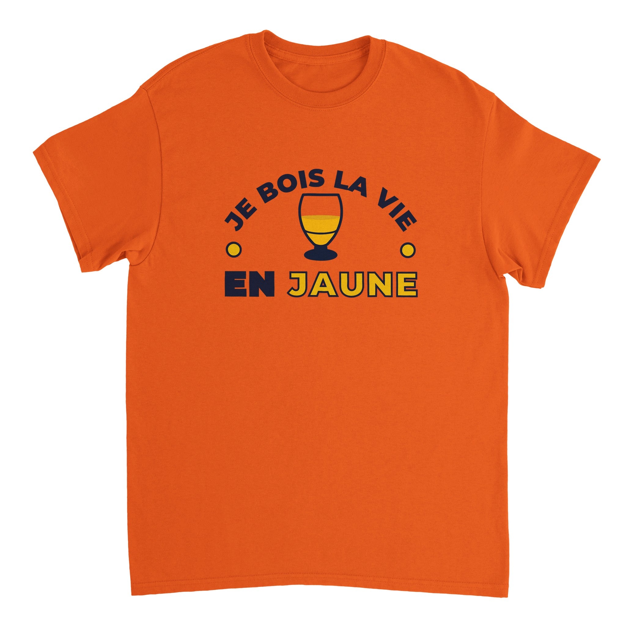 T-shirt Pastis "Je bois la vie en jaune" | Mixte French Humour