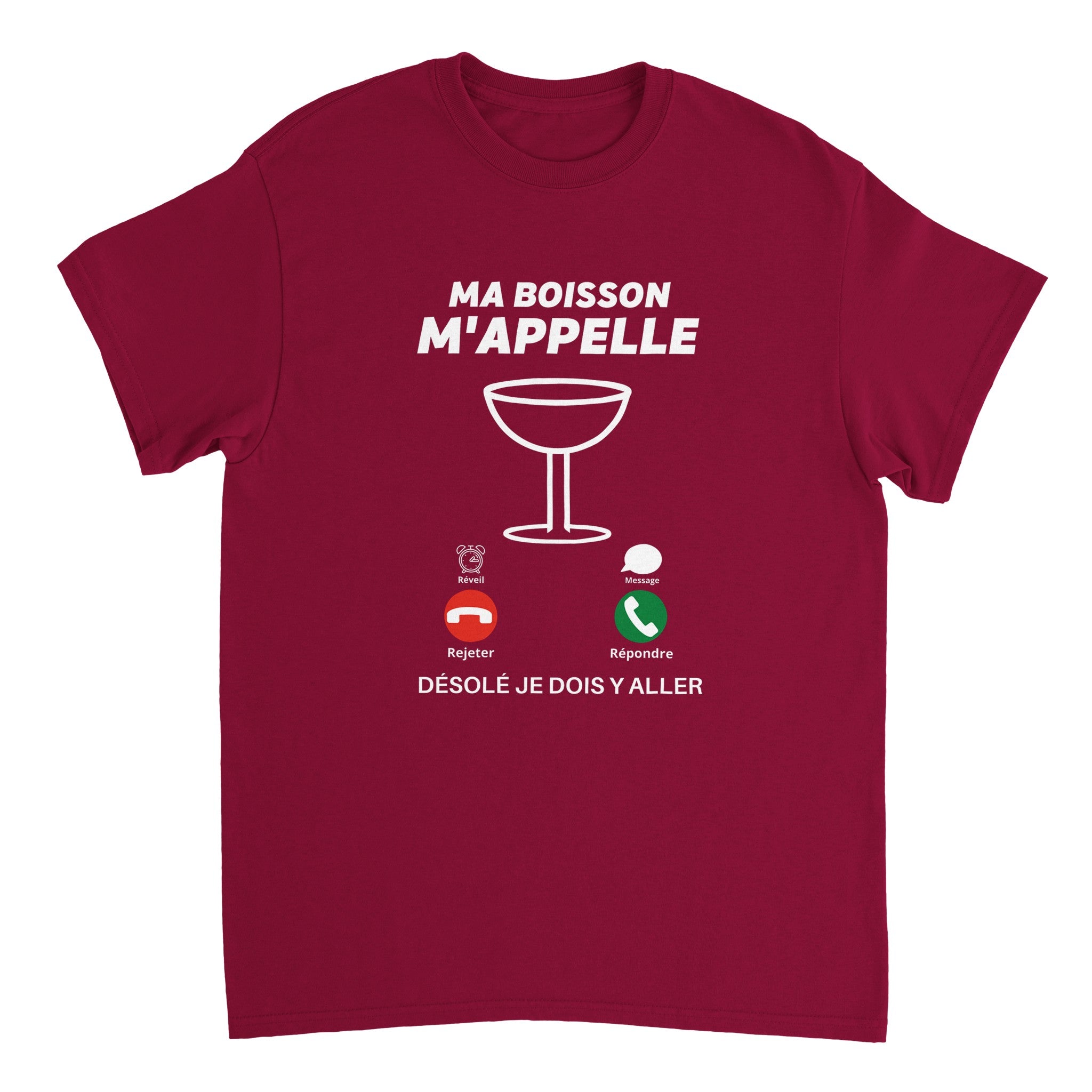 T-shirt Apéro "Ma boisson m'appelle" | Mixte French Humour