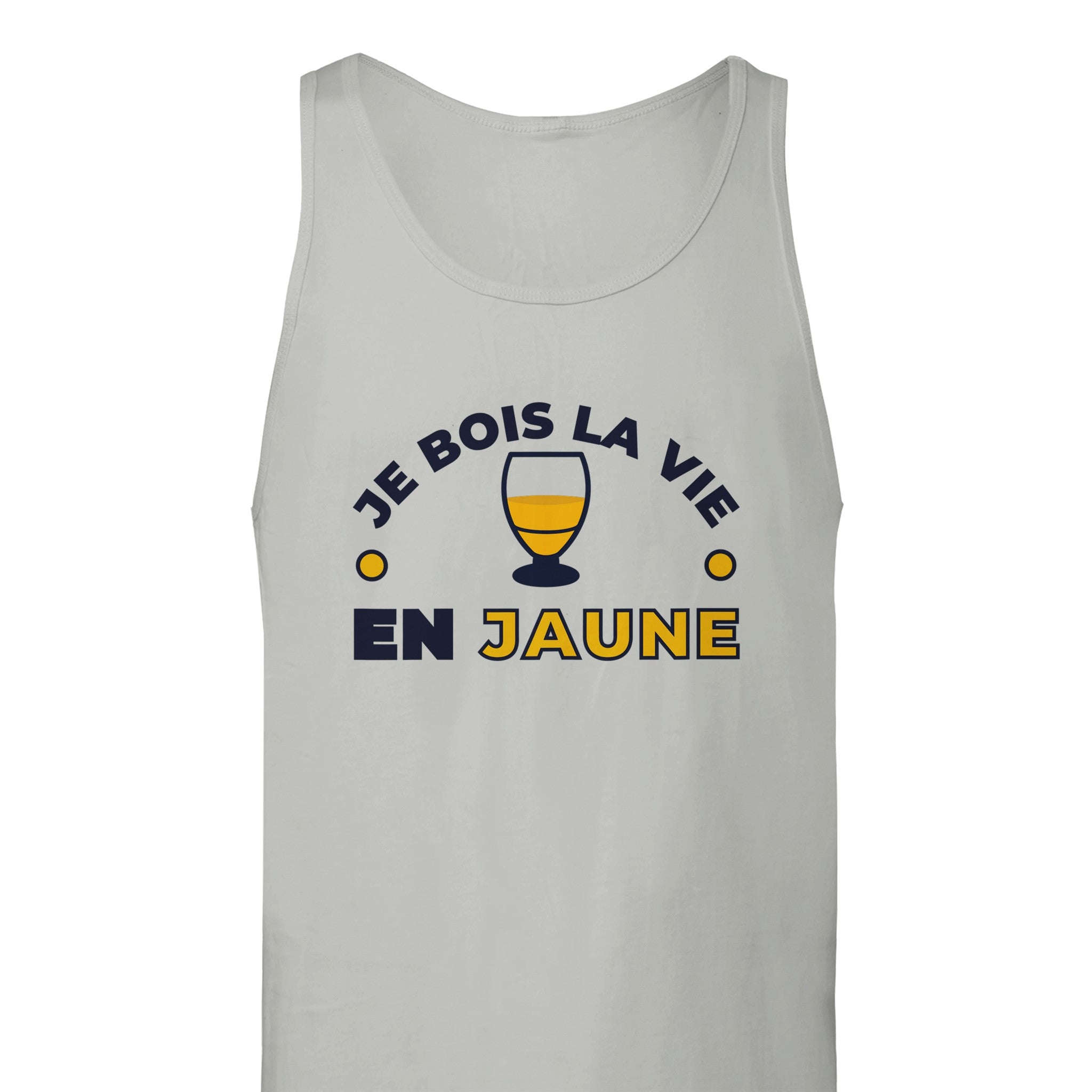 Débardeur Pastis "Je bois la vie en jaune" | Mixte French Humour