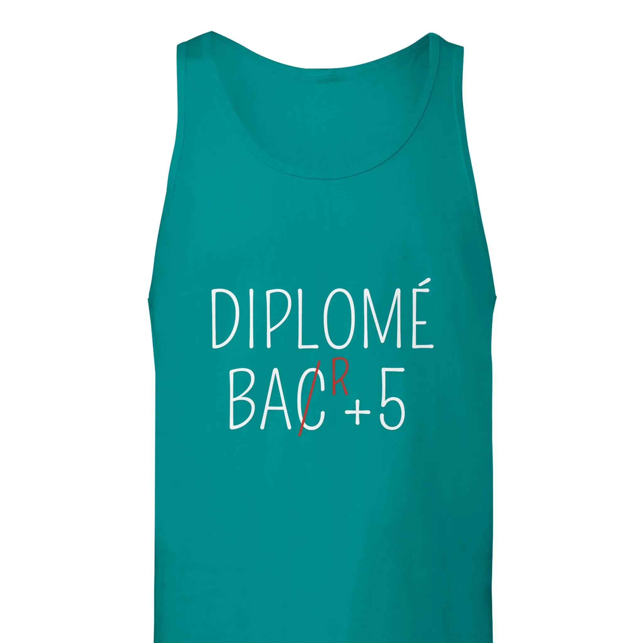 Débardeur Apéro "Diplômé Bar+5" | Mixte French Humour
