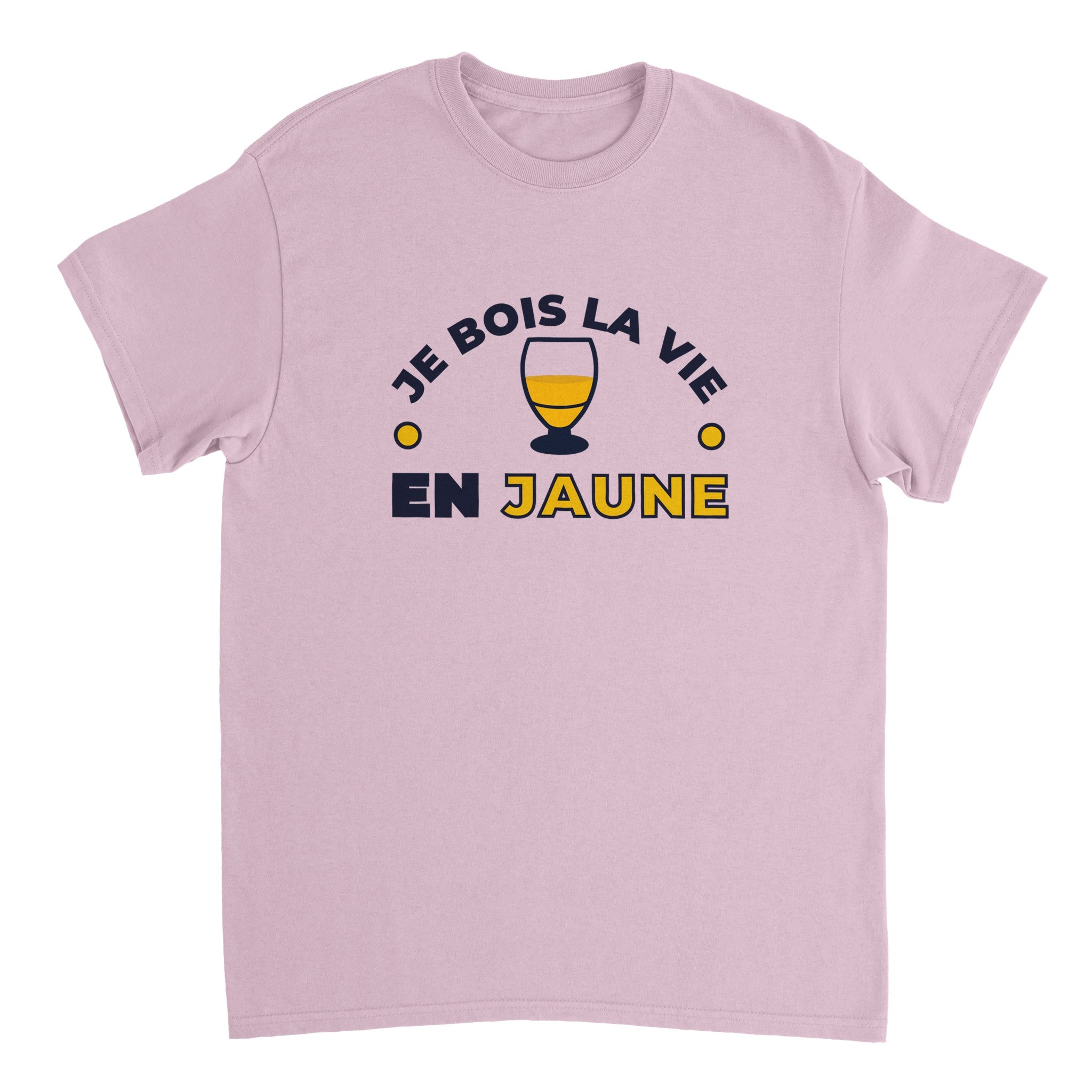 T-shirt Pastis "Je bois la vie en jaune" | Mixte French Humour