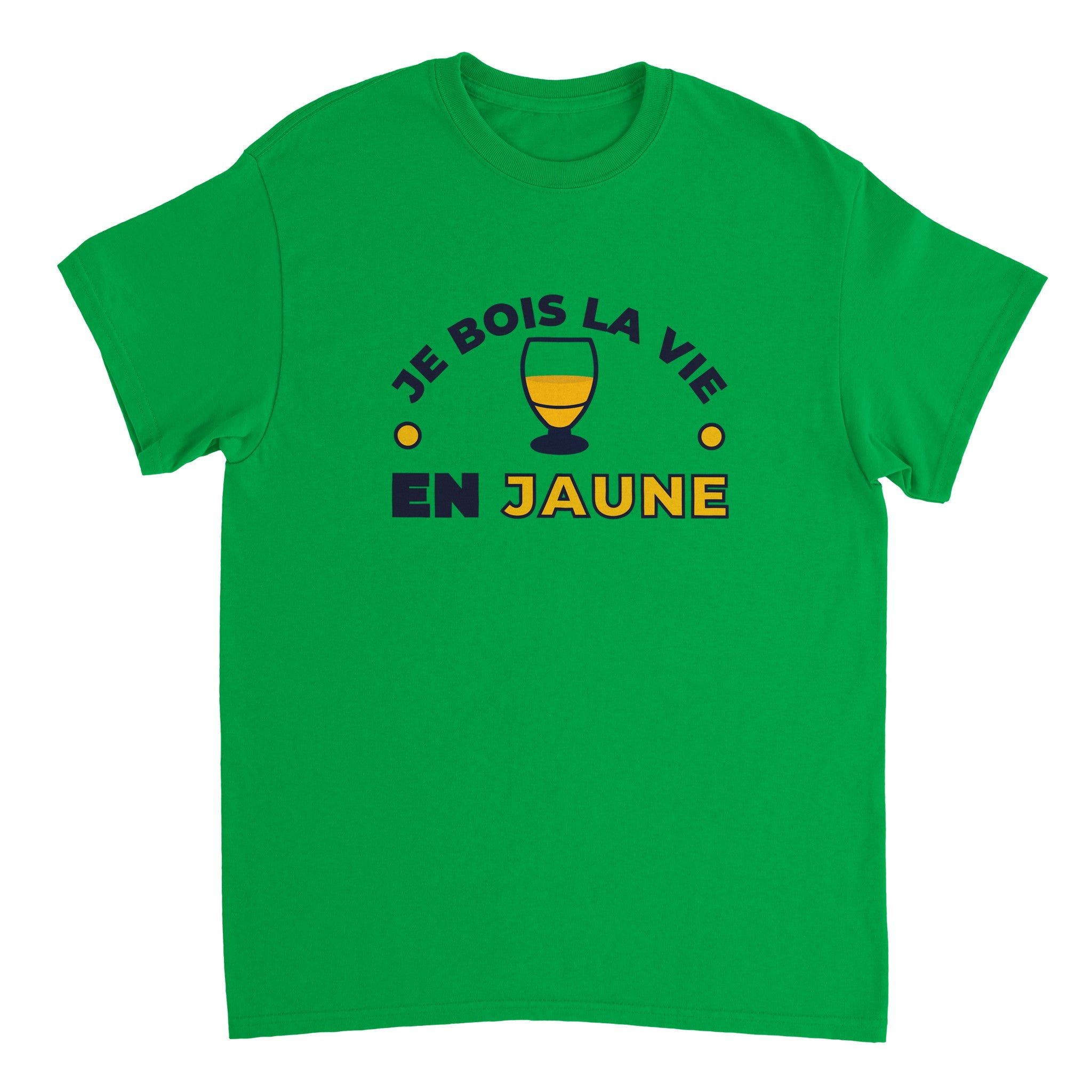 T-shirt Pastis "Je bois la vie en jaune" | Mixte French Humour