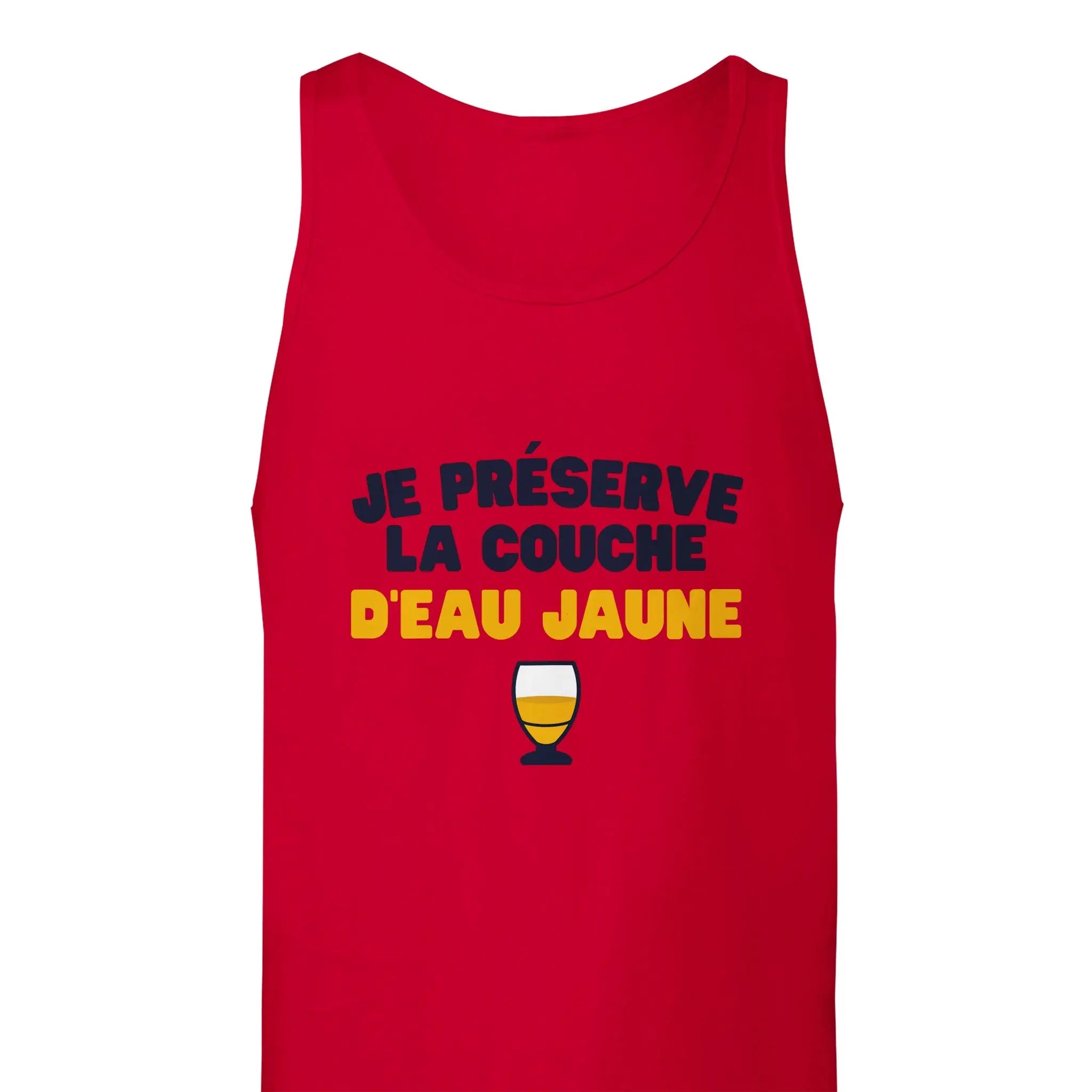 Débardeur Pastis "Je préserve la couche d'eau jaune" | Mixte French Humour