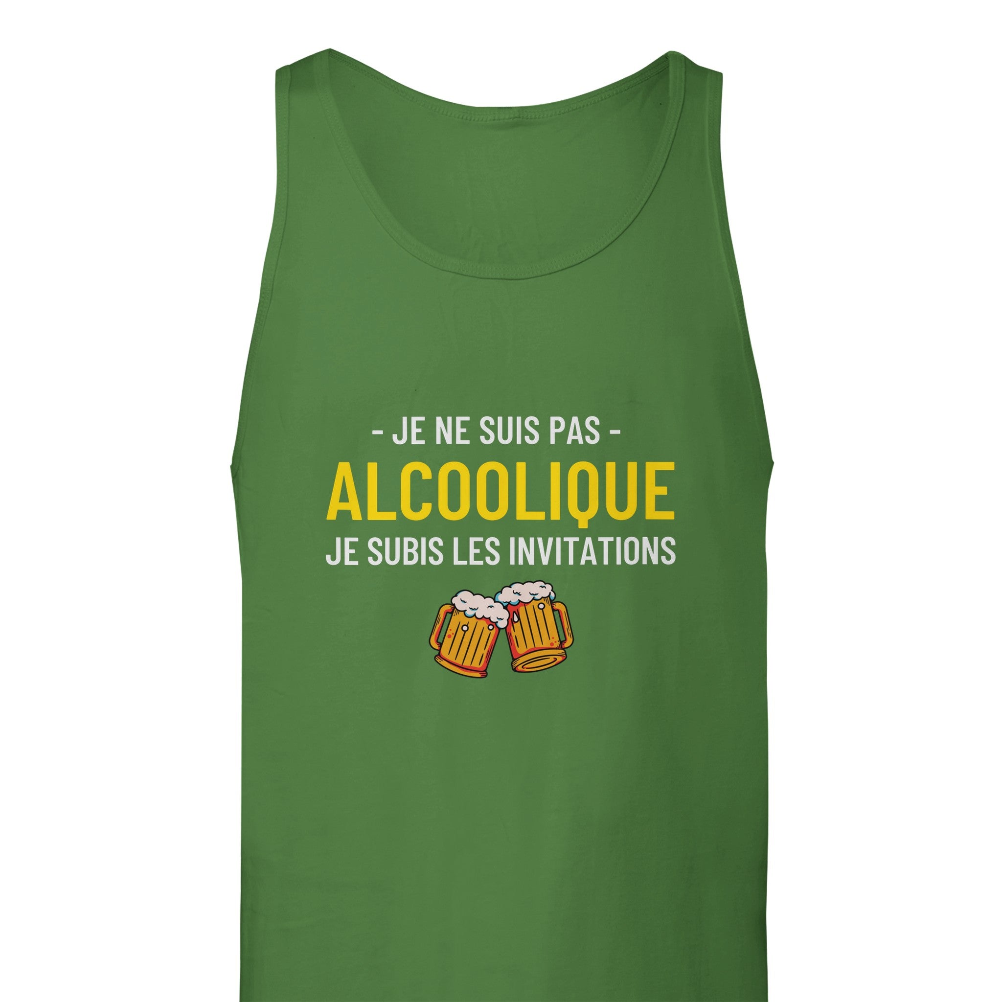 Débardeur Apéro "Je ne suis pas alcoolique je subis les invitations" | Mixte French Humour
