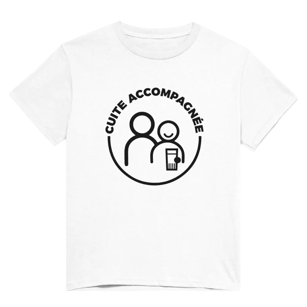 T-shirt Apéro "Cuite accompagnée" | Mixte French Humour