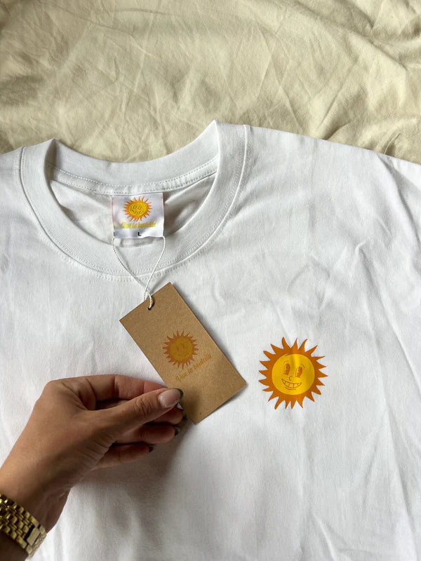 T-shirt "Le jaune" Regular blanc | Vive La bouteille